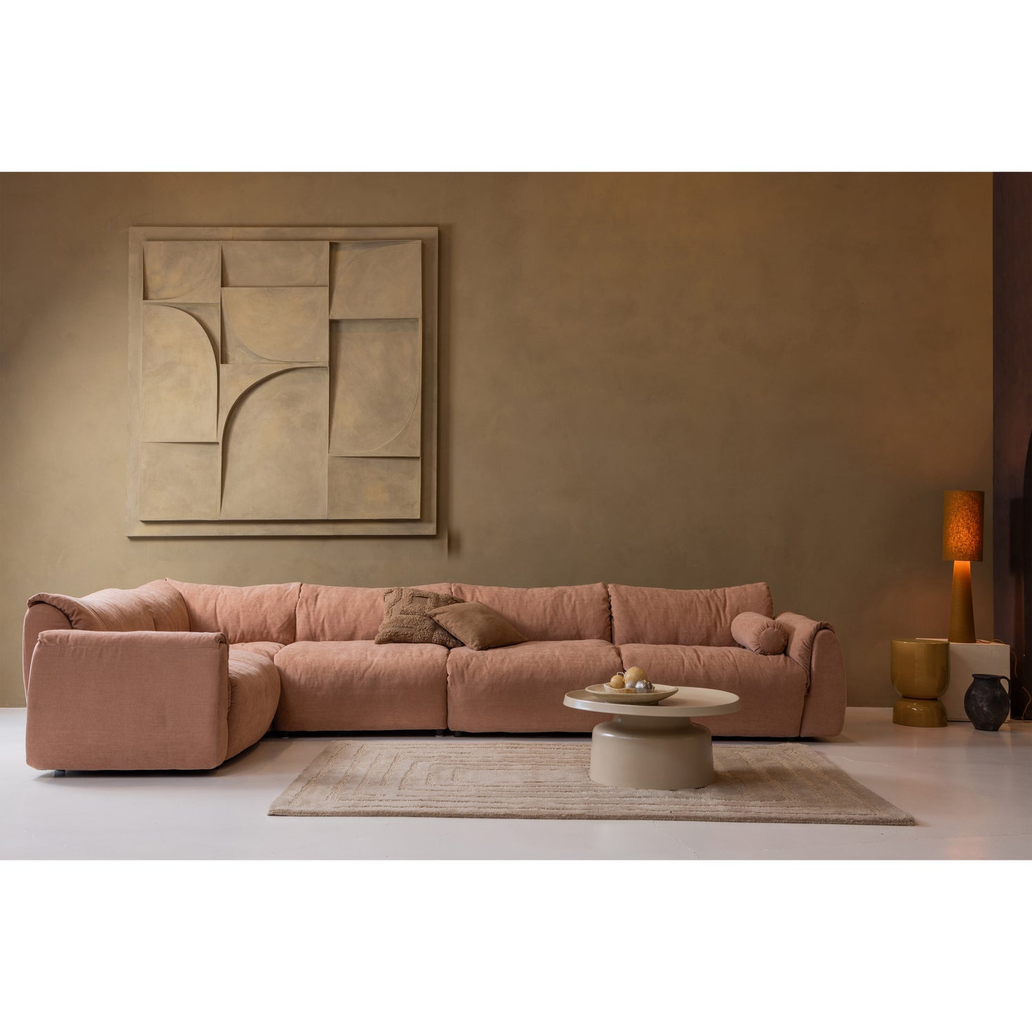 HEKLA SIDE TABLE METAL ORANGE