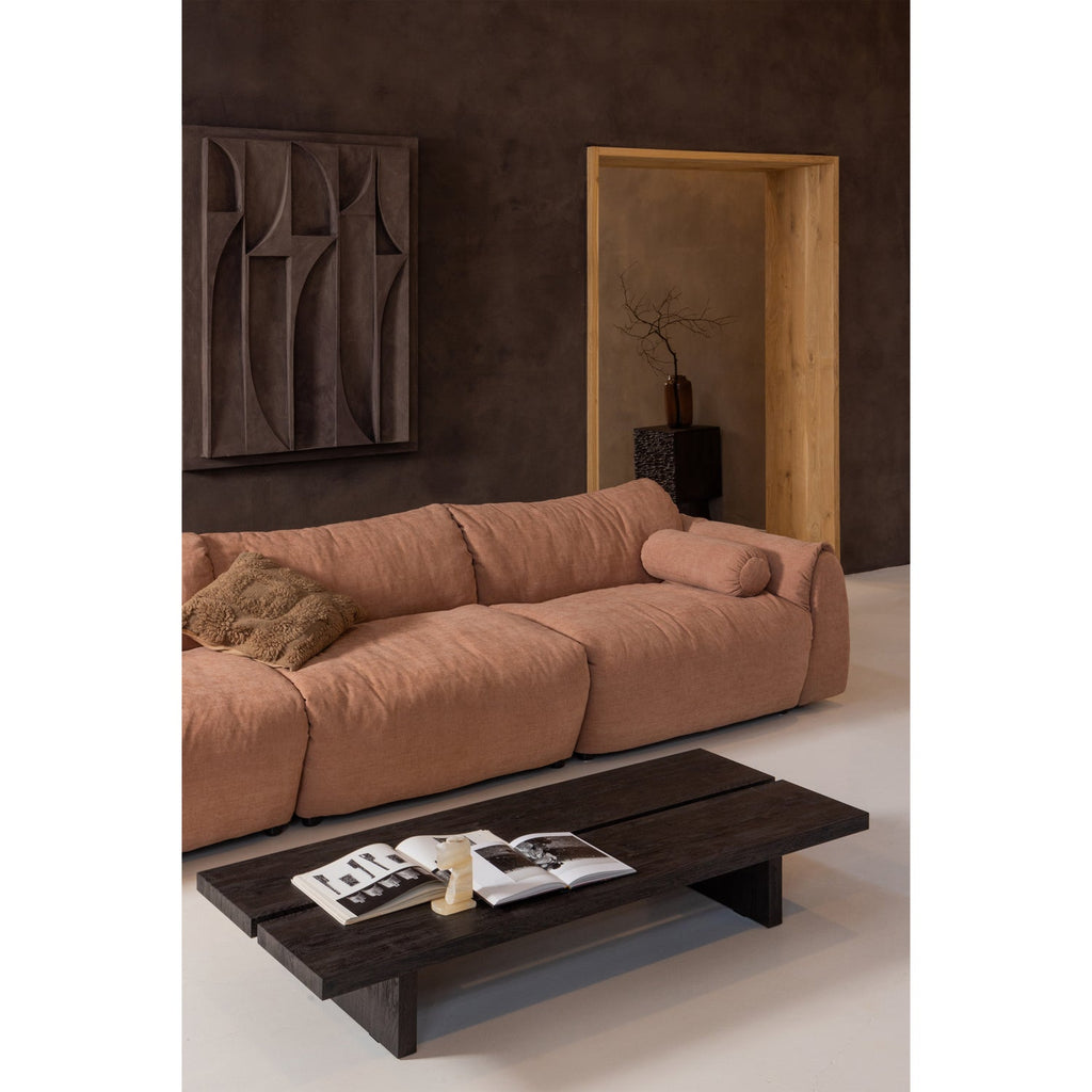 LION COFFEE TABLE MDF DARK BROWN 140x60CM