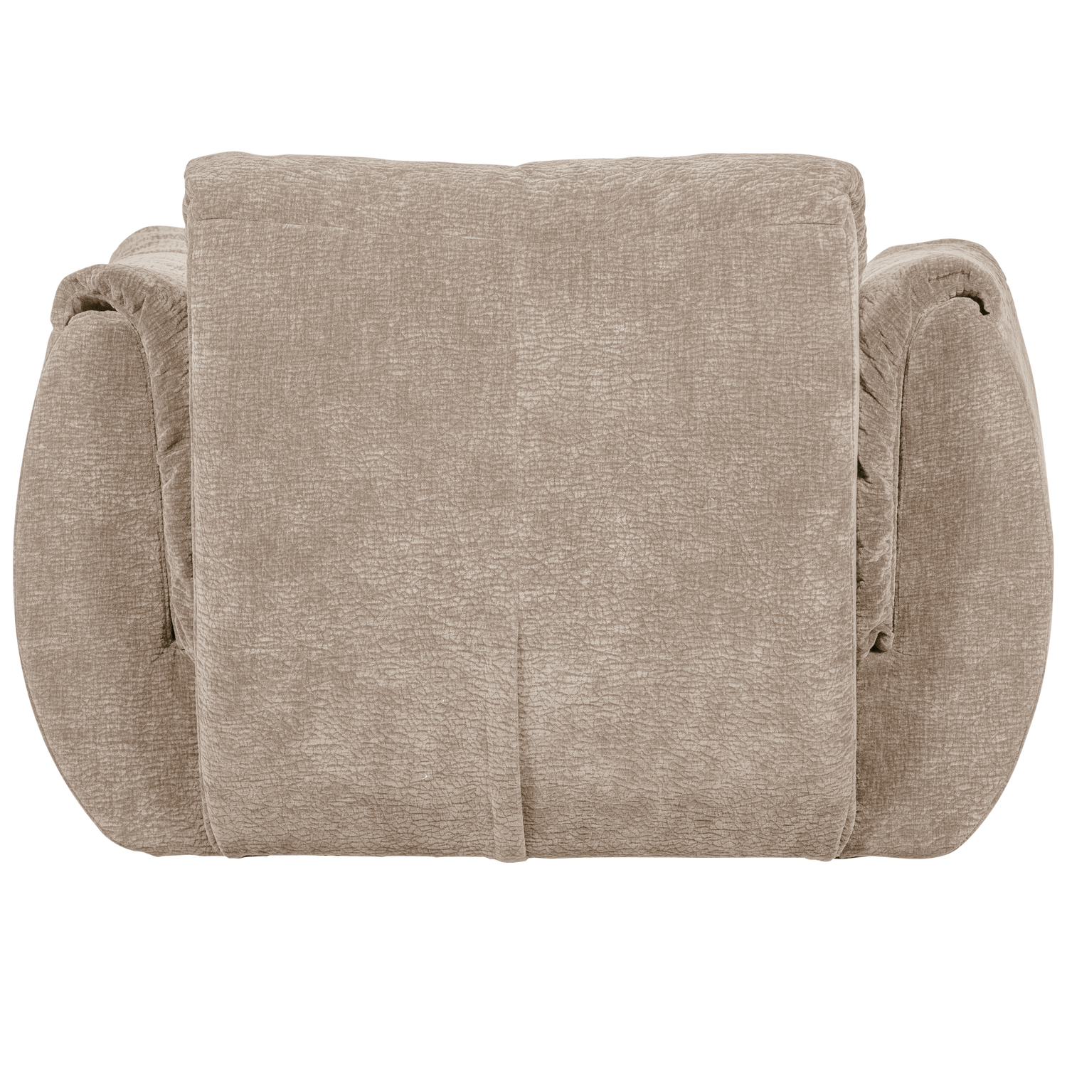 BAGGY SWIVEL ARMCHAIR 3D CHENILLE SAND