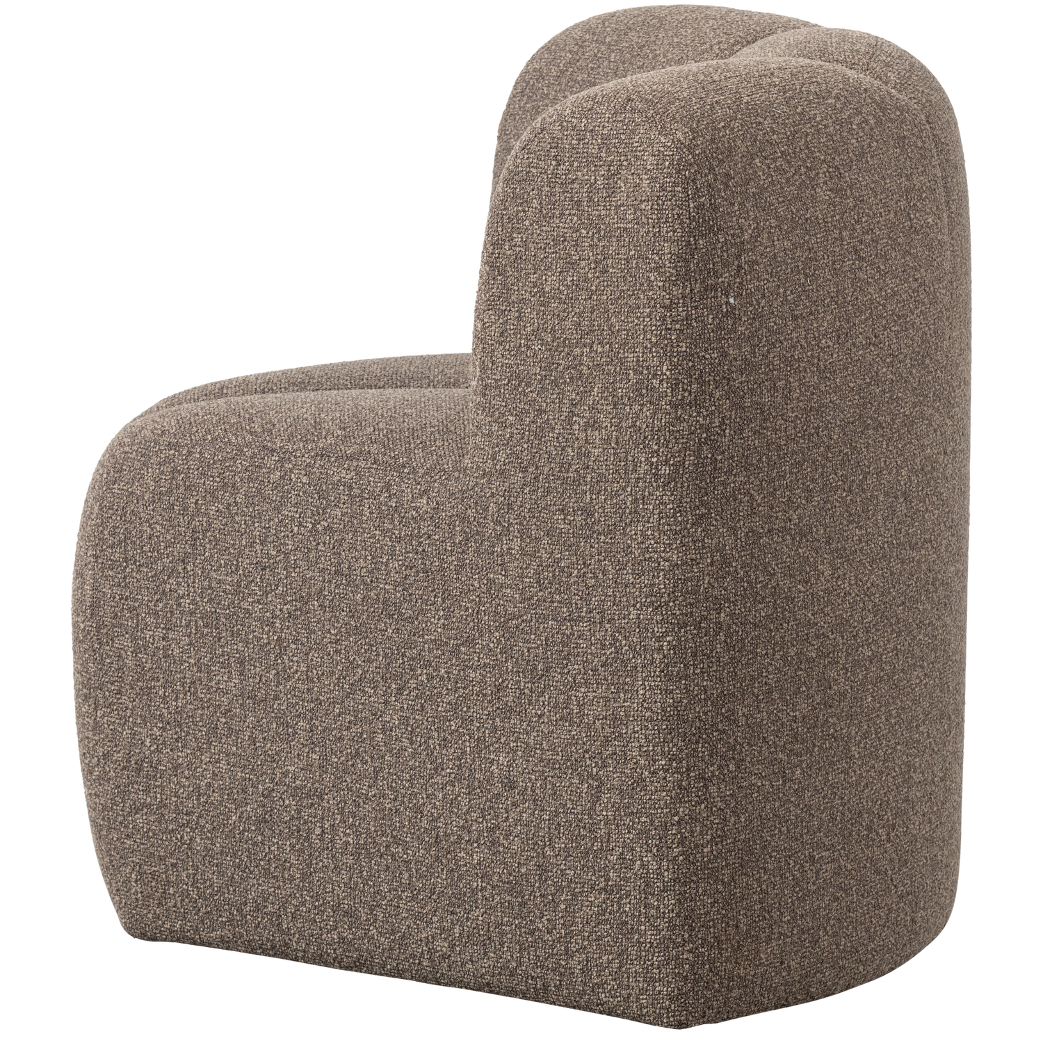 MOJO DINING BENCH CORNER WITH BACKREST BOUCLE BROWN MELANGE