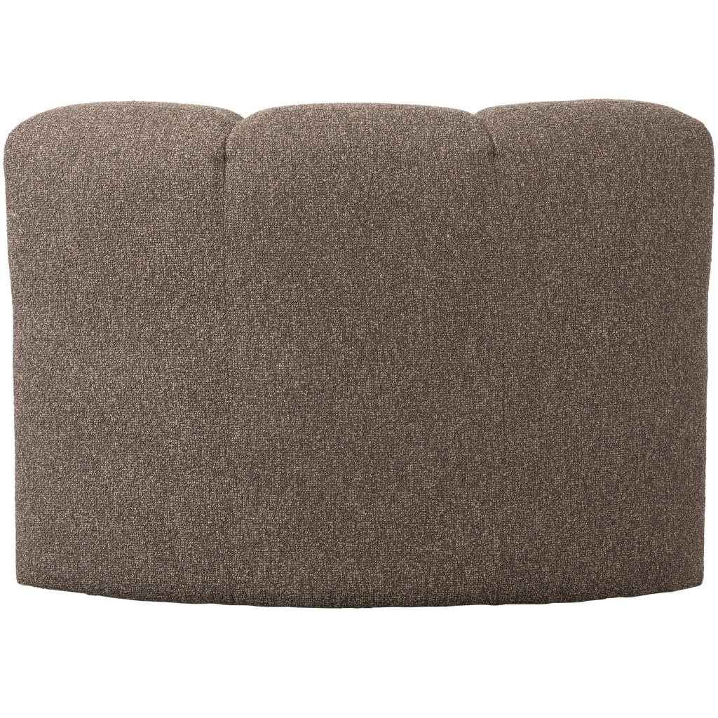 MOJO DINING BENCH CORNER WITH BACKREST BOUCLE BROWN MELANGE