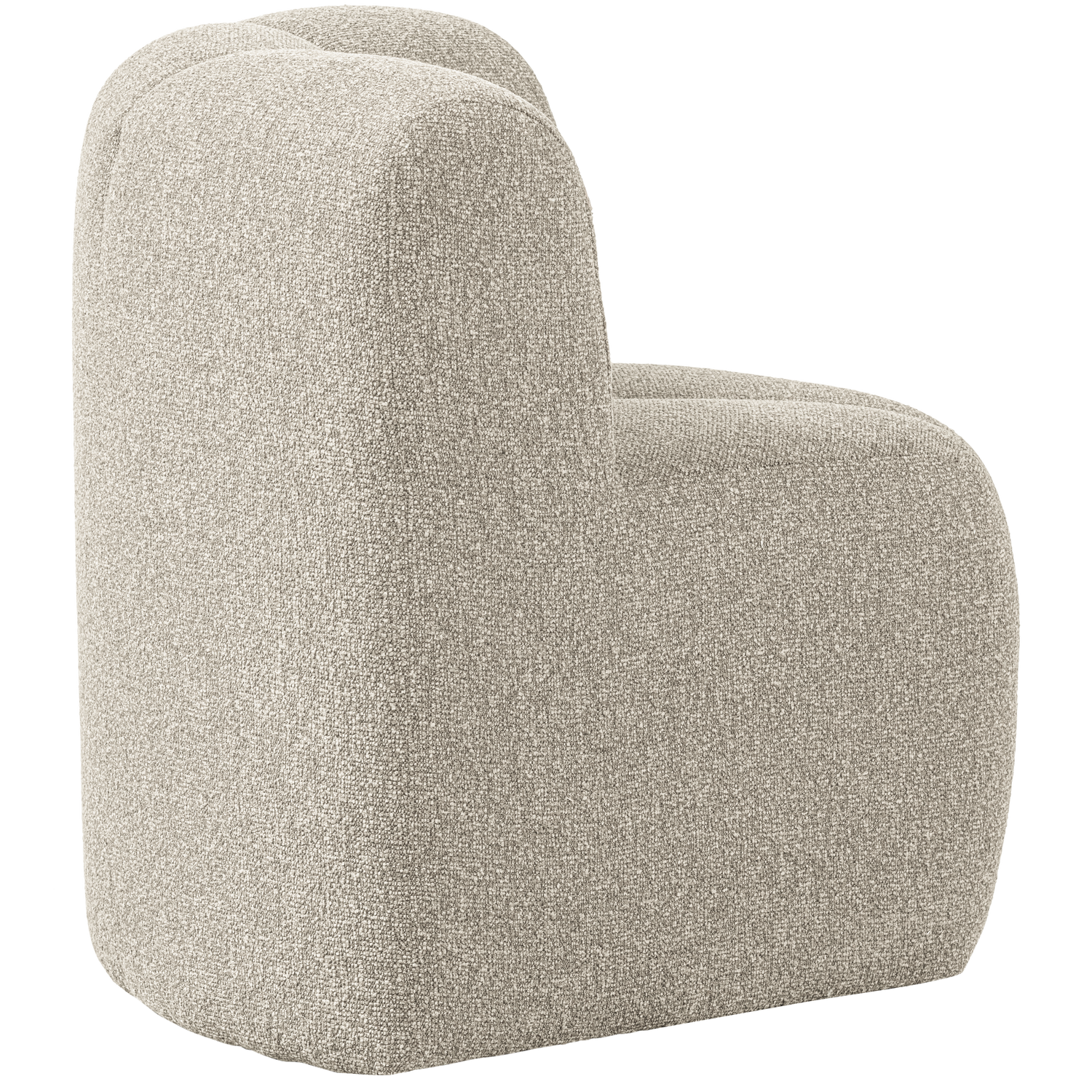 MOJO DINING BENCH CORNER WITH BACKREST BOUCLE BEIGE MELANGE