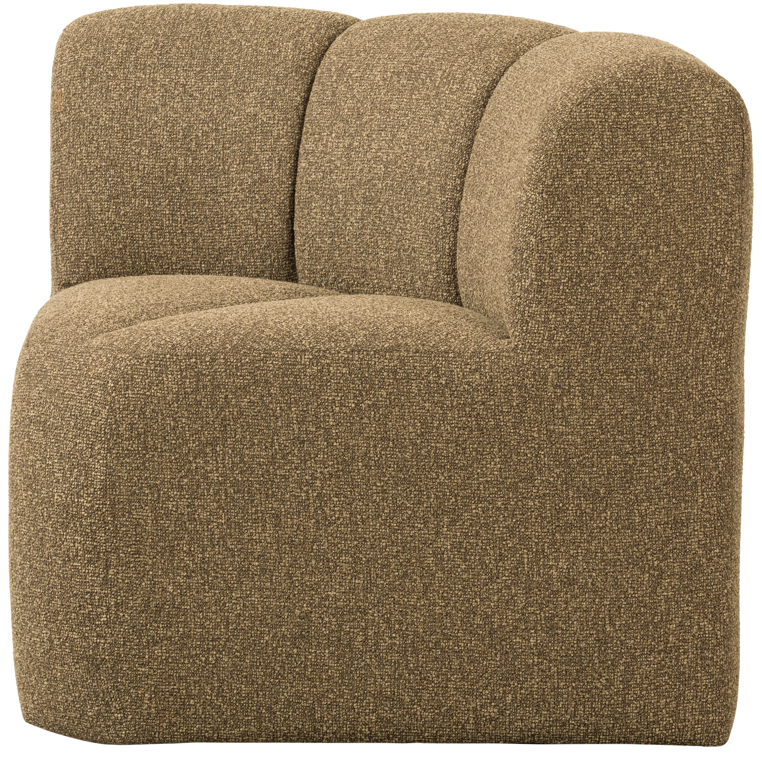 MOJO DINING BENCH CORNER BACKREST BOUCLE YELLOWBROWN MELANGE