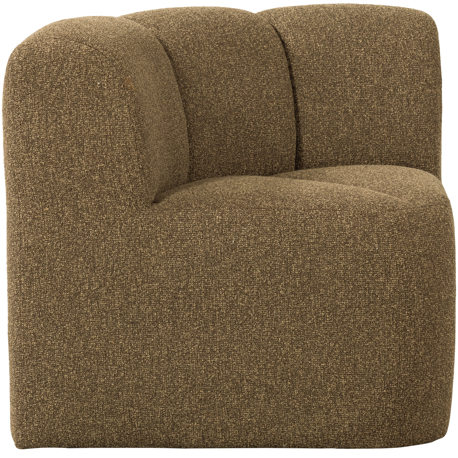 MOJO DINING BENCH CORNER BACKREST BOUCLE YELLOWBROWN MELANGE