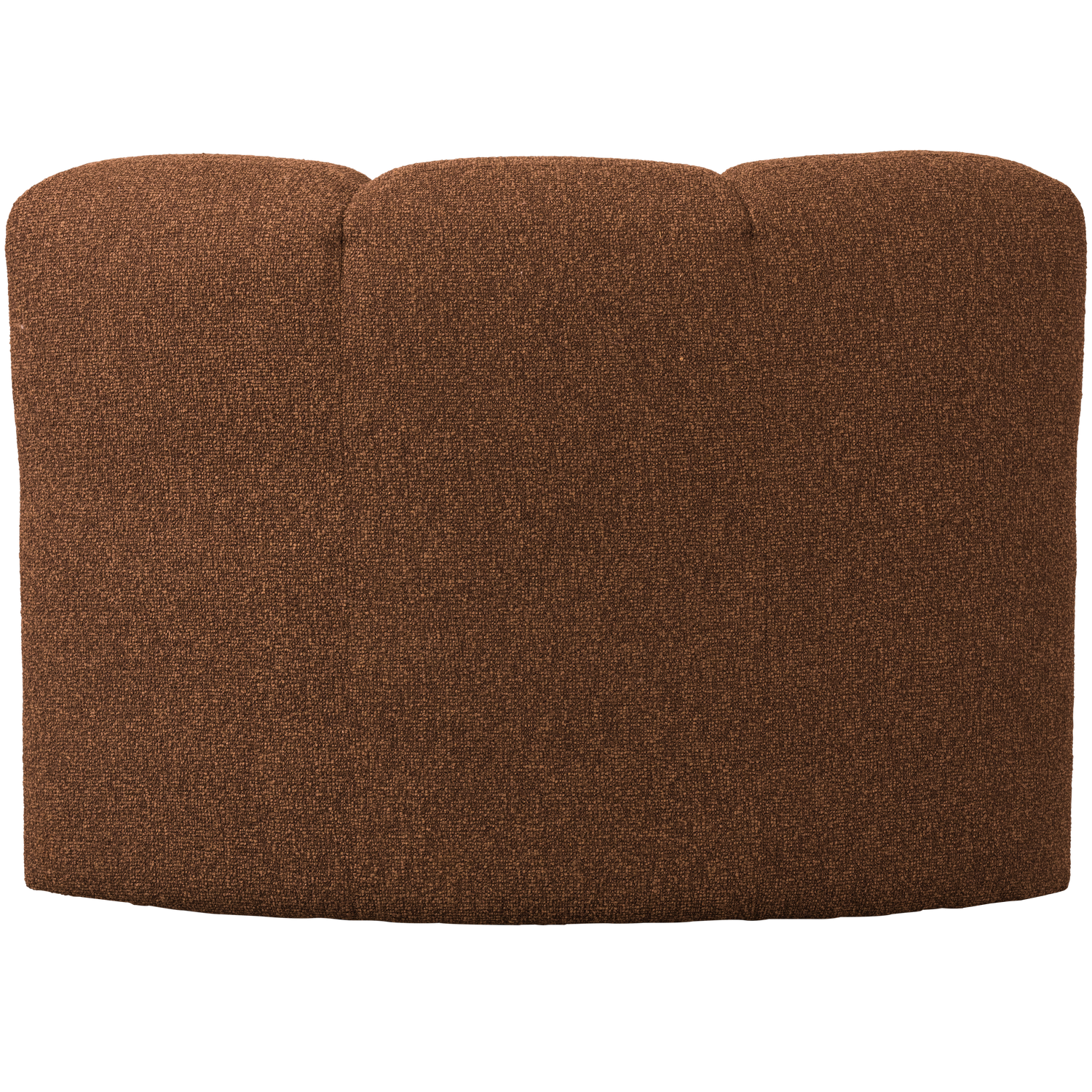 MOJO DINING BENCH CORNER WITH BACKREST BOUCLE RUST BROWN