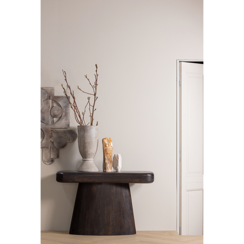 AMCO SIDETABLE MANGO WOOD DARK BROWN