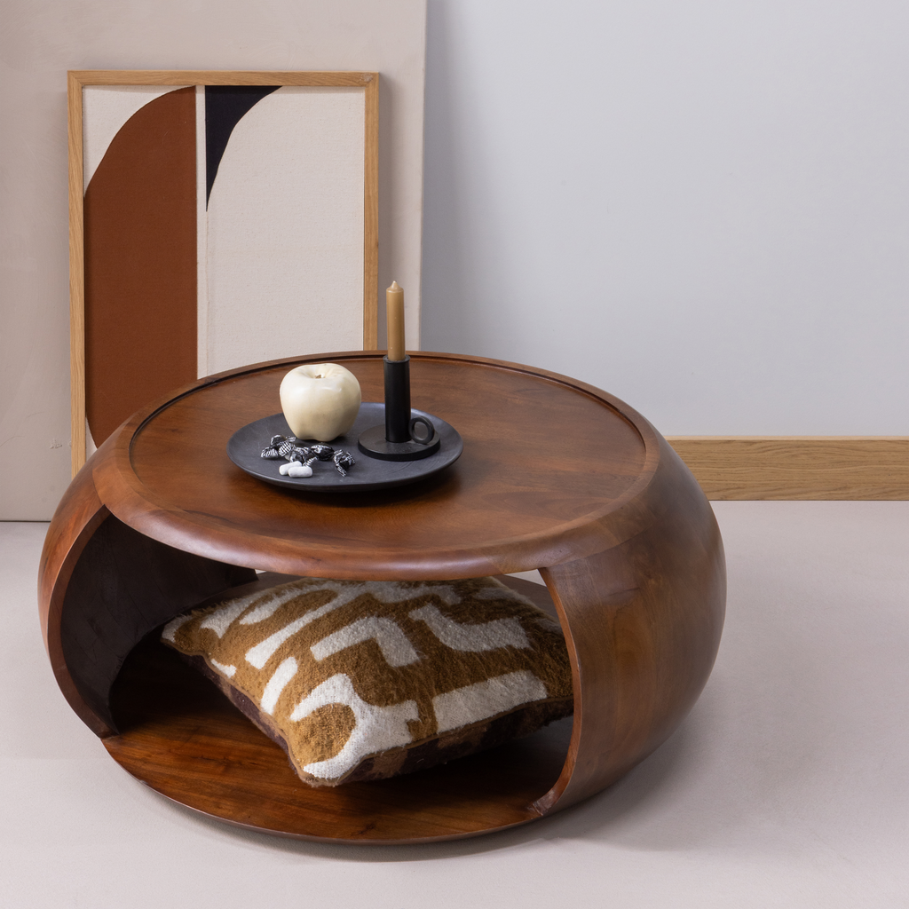 COLE COFFEE TABLE MANGO WOOD BROWN