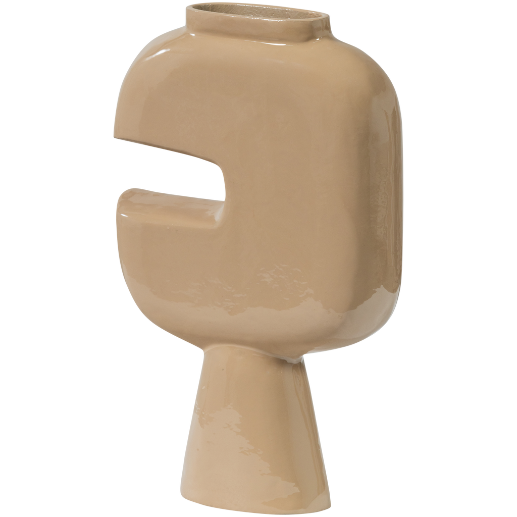 GIANNA VASE ALUMINIUM SAND