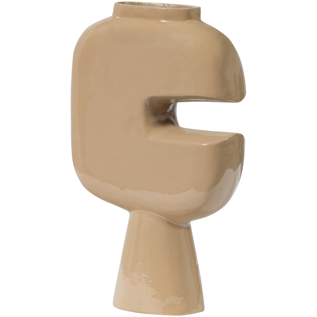 GIANNA VASE ALUMINIUM SAND