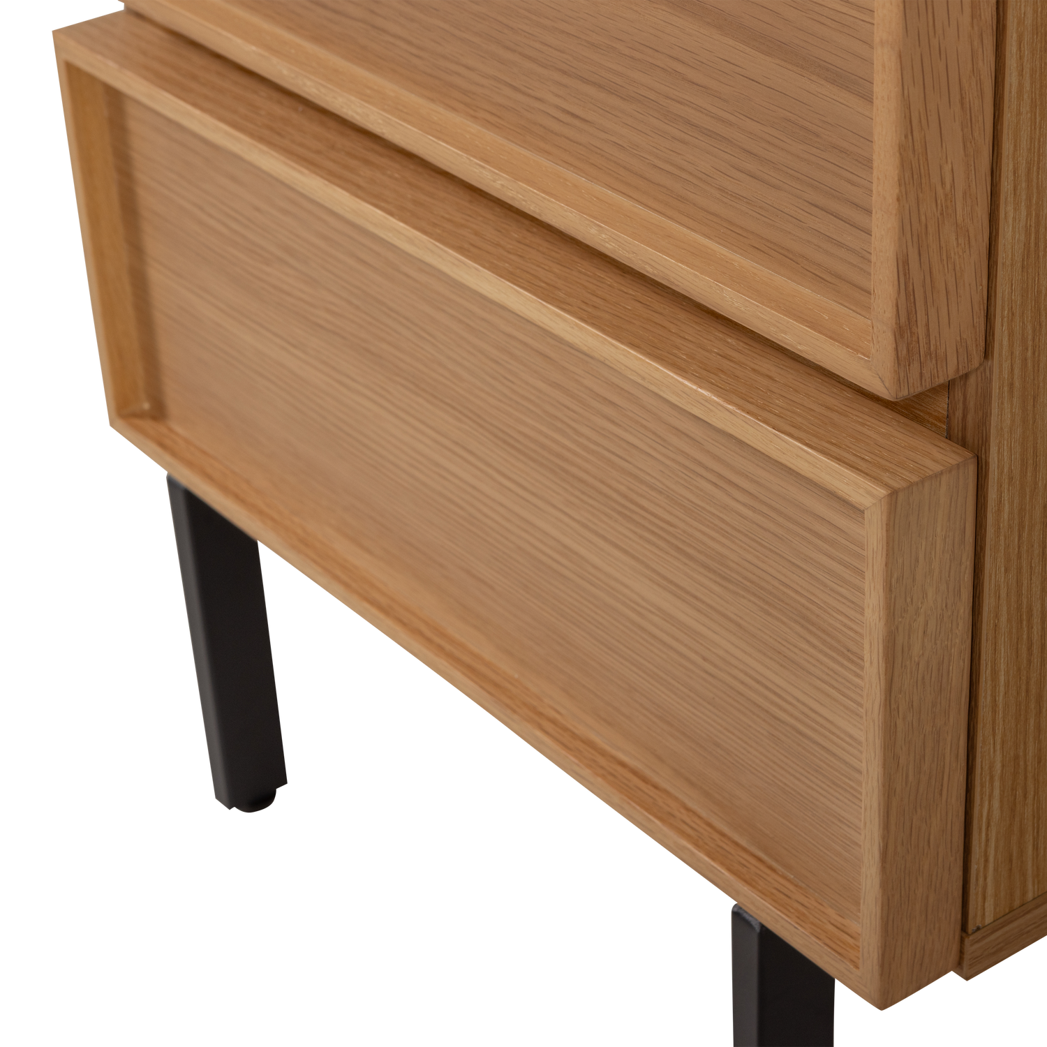 TOURS DRESSER/NIGHTSTAND WITH 2 DRAWERS MELAMINE/MDF NATURAL