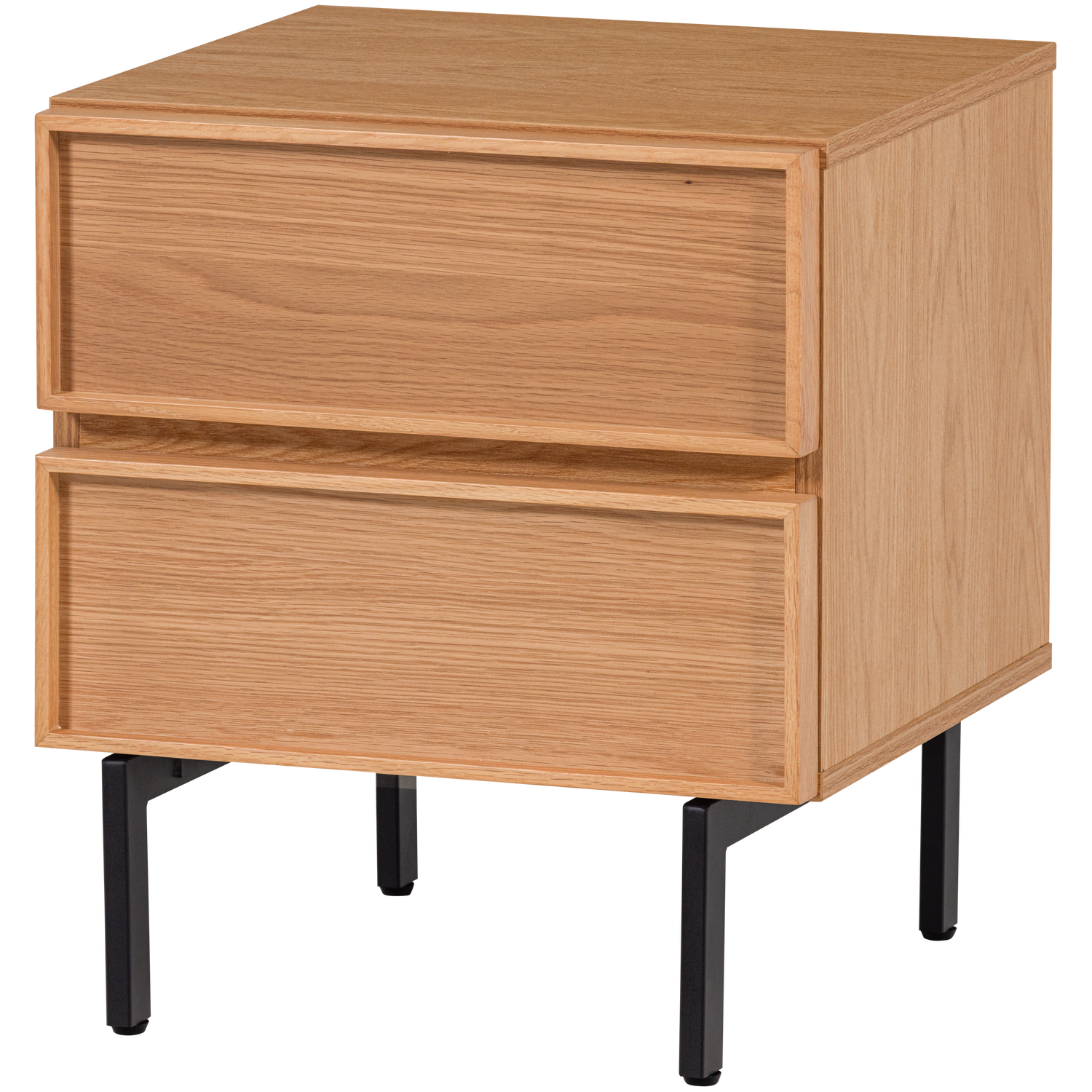 TOURS DRESSER/NIGHTSTAND WITH 2 DRAWERS MELAMINE/MDF NATURAL