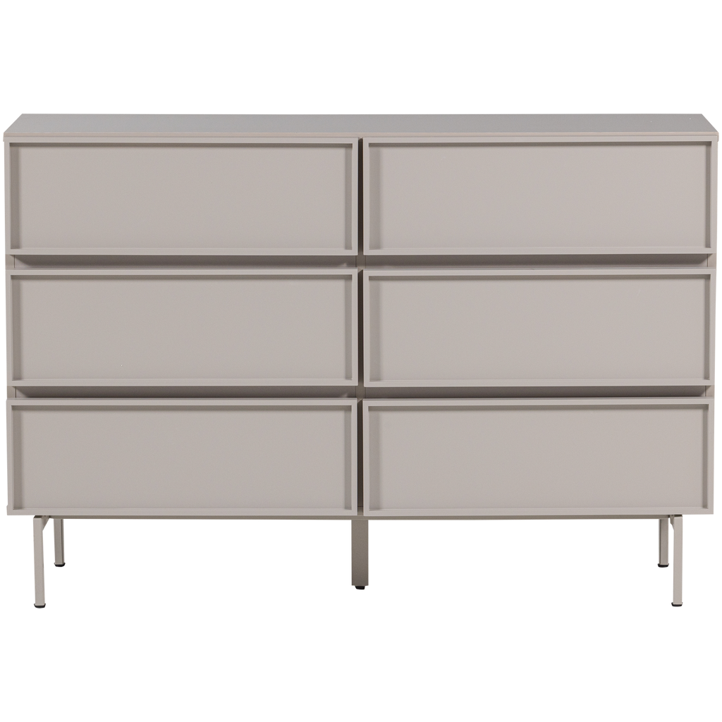TOURS DRESSER 6 DRAWERS MELAMINE/MDF SAND