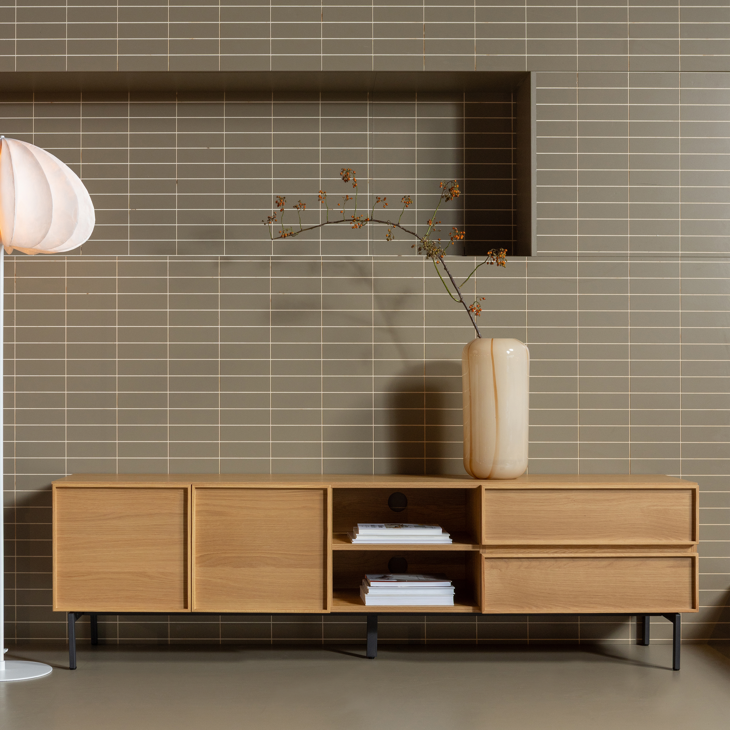 TOURS TV UNIT 180 CM MELAMINE/MDF NATURAL