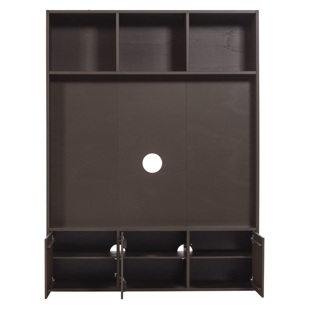 MEGGY TV STORAGE CABINET 160 CM PINE MID BROWN [fsc]