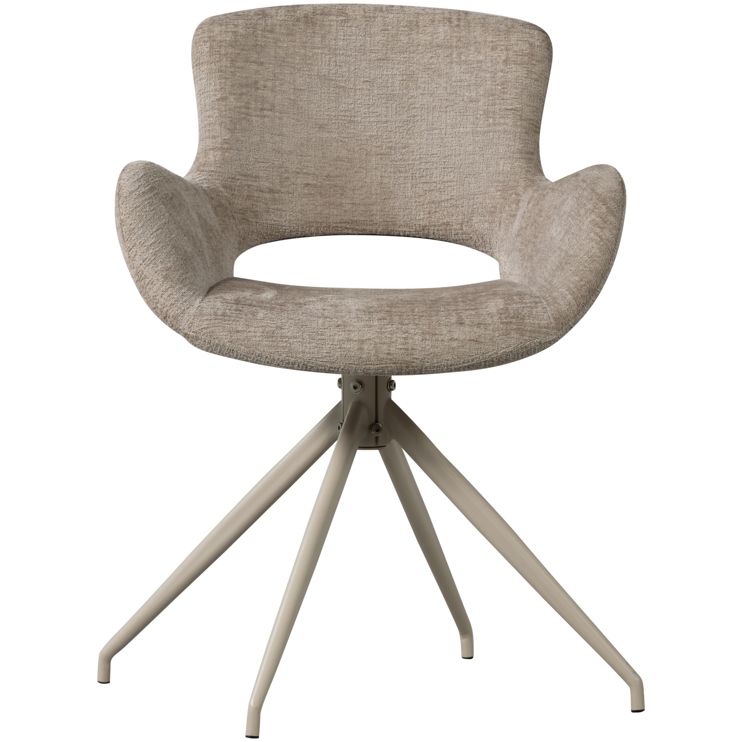 ELIVA DINING CHAIR STRUCTURE VELVET SAND - SET OF 2