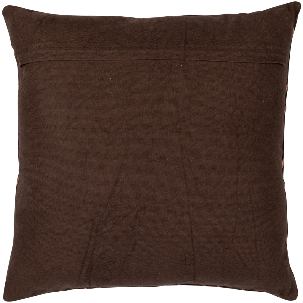 AZIZ CUSHIONS VELVET BROWN/NATURAL - SET OF 3