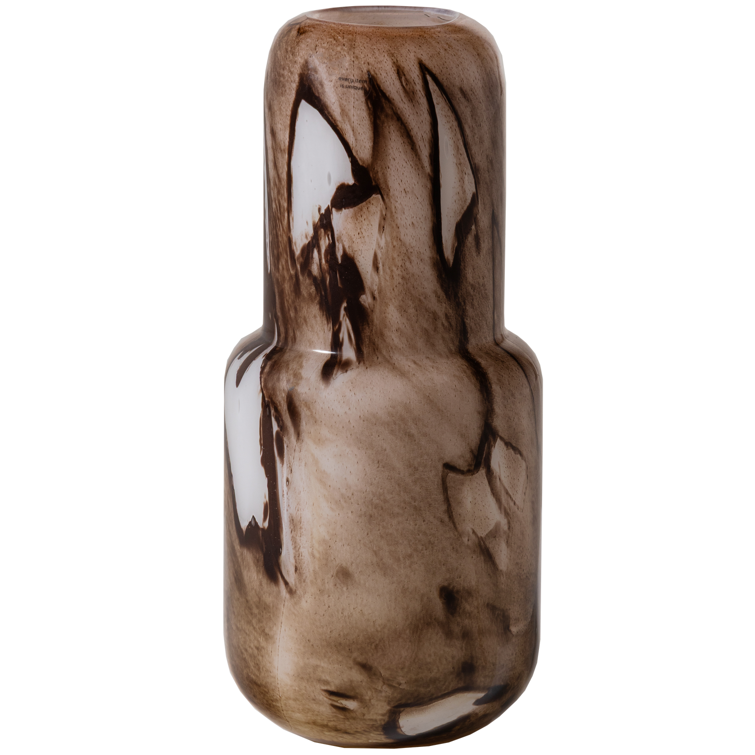 MONIKA HANDSHAPED VASE GLASS BROWN