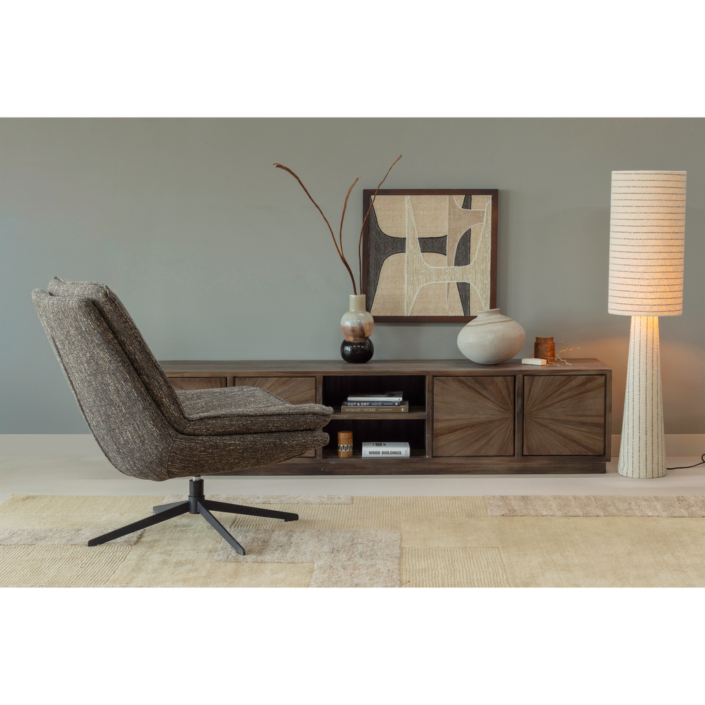 MILARO SWIVEL ARMCHAIR NATURAL MELANGE