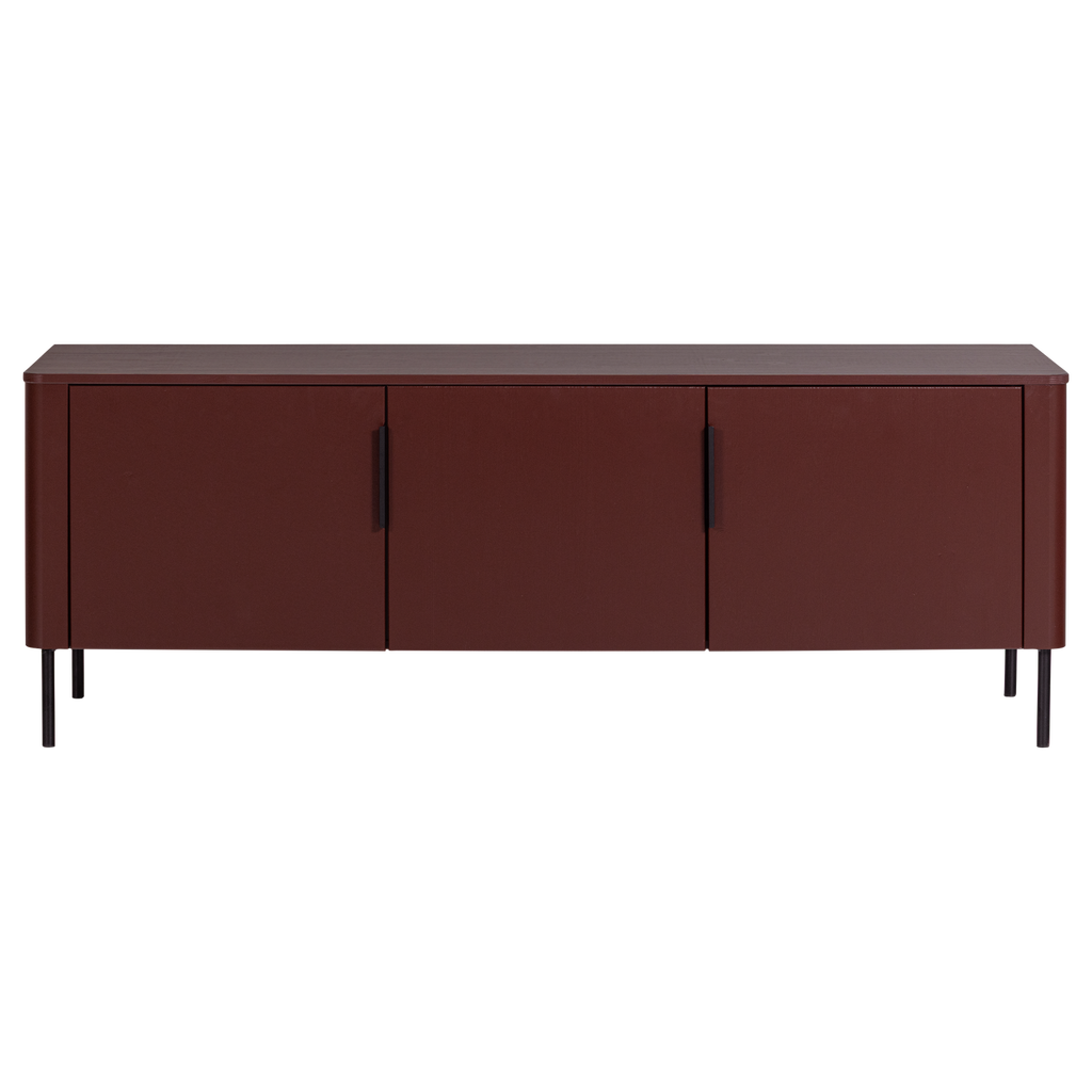 GUNNAR TV UNIT 154 CM PINE MATTE BURGUNDY RED [fsc]