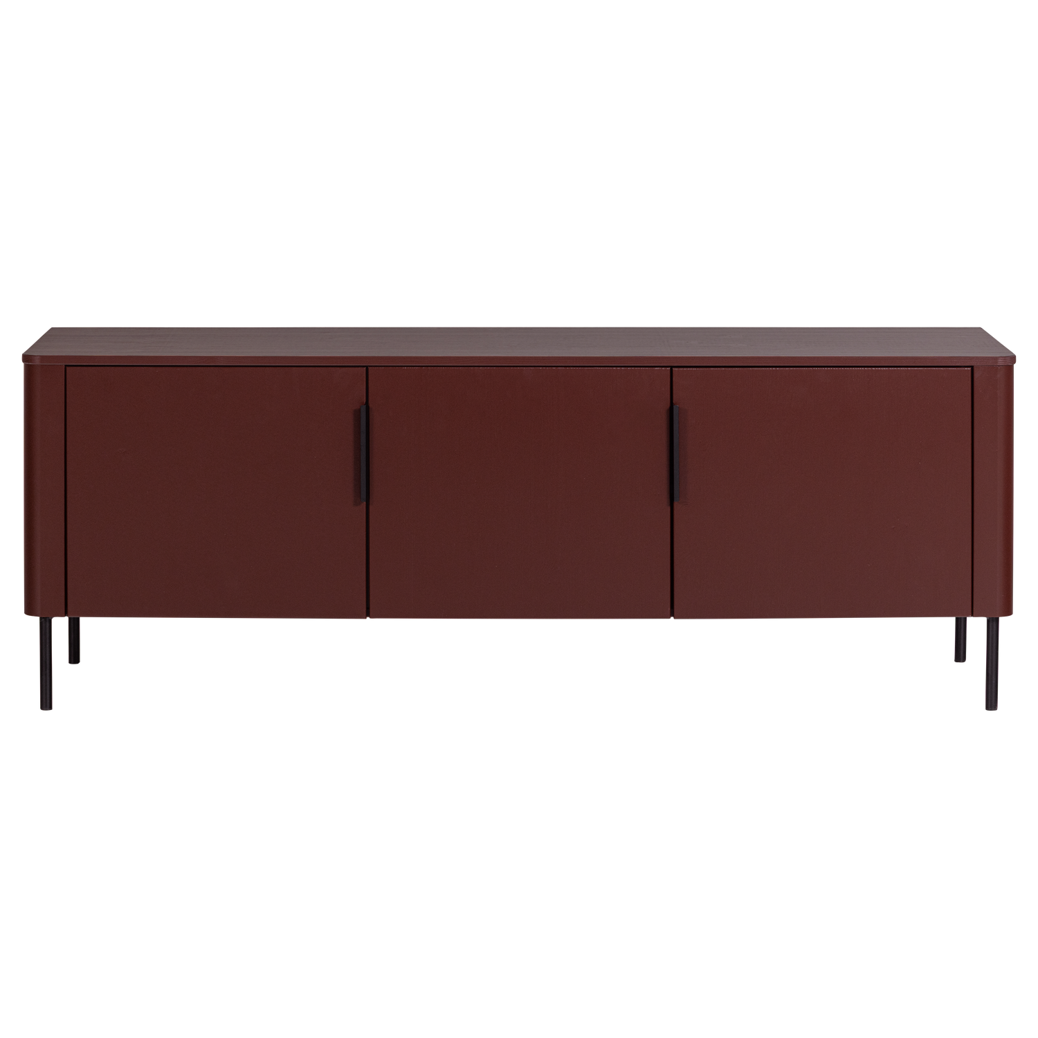 GUNNAR TV UNIT 154 CM PINE MATTE BURGUNDY RED [fsc]