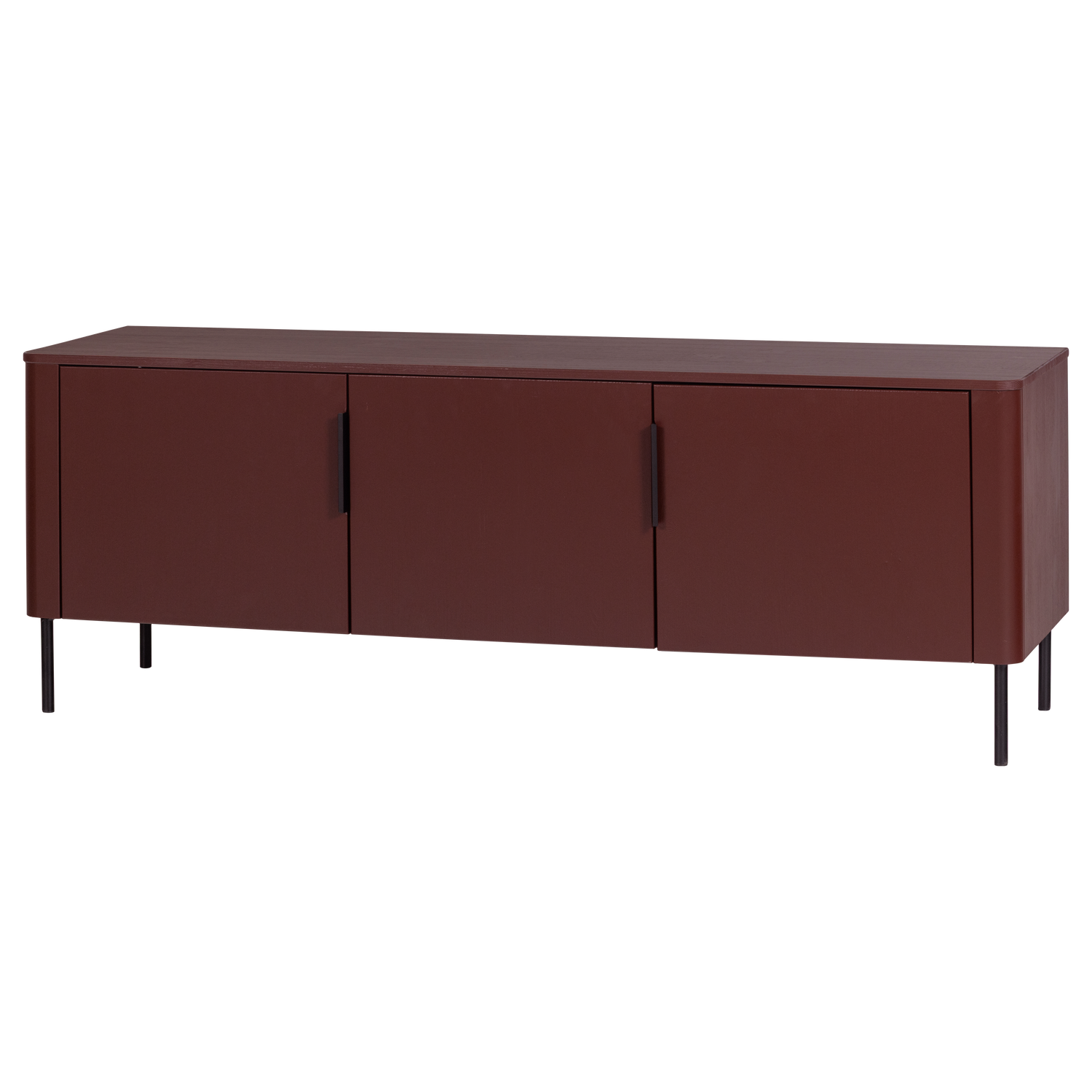 GUNNAR TV UNIT 154 CM PINE MATTE BURGUNDY RED [fsc]