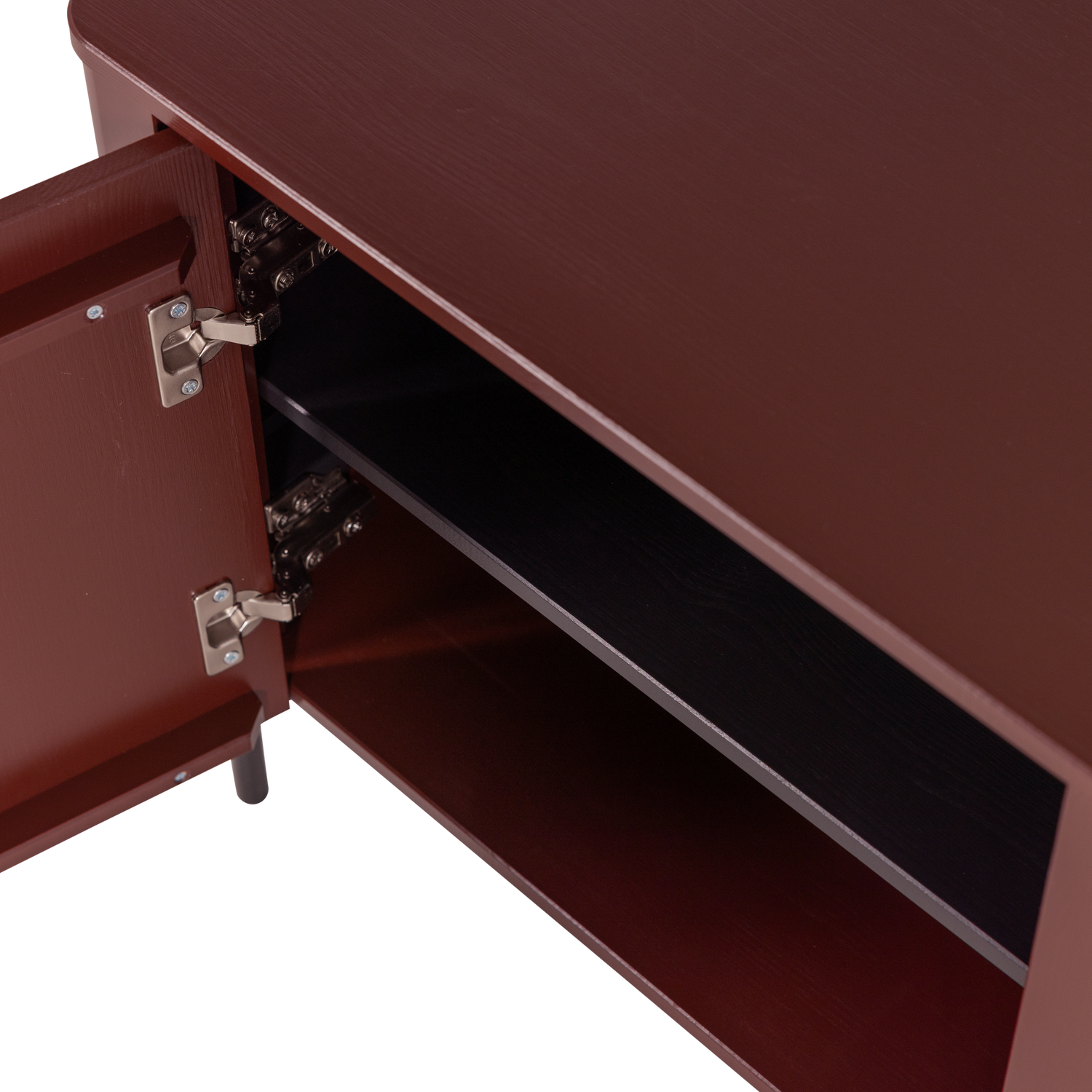 GUNNAR TV UNIT 154 CM PINE MATTE BURGUNDY RED [fsc]