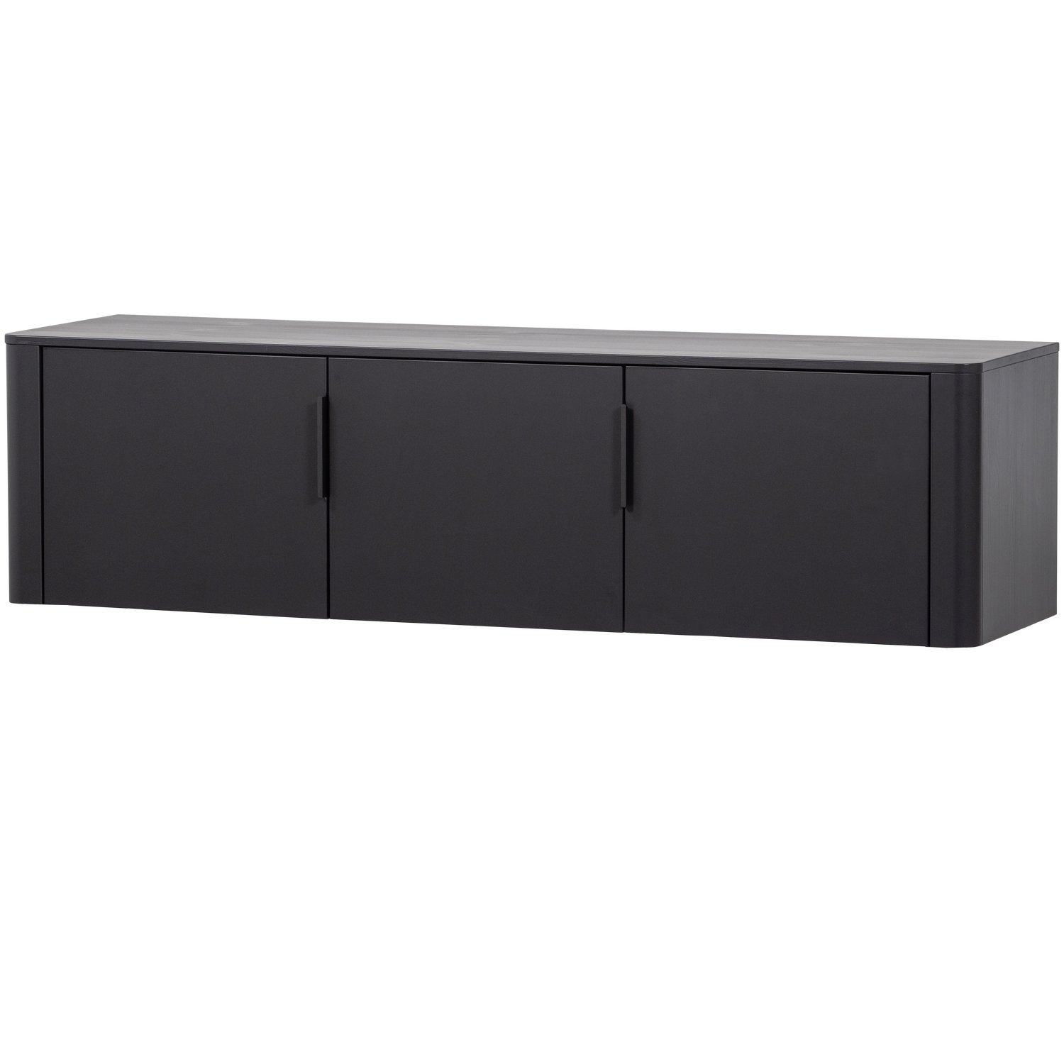 GUNNAR TV UNIT 154CM PINE MATTE BLACK [fsc]
