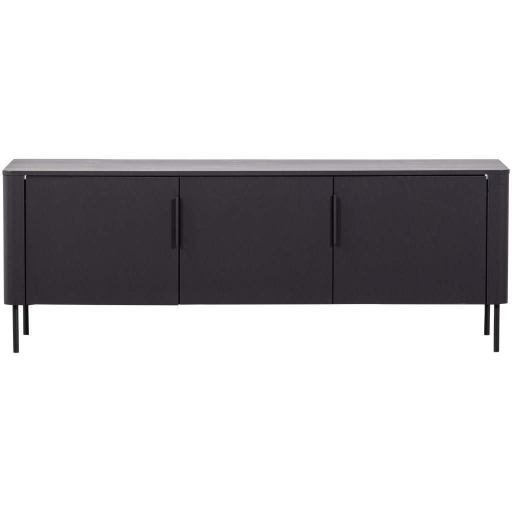 GUNNAR TV UNIT 154CM PINE MATTE BLACK [fsc]
