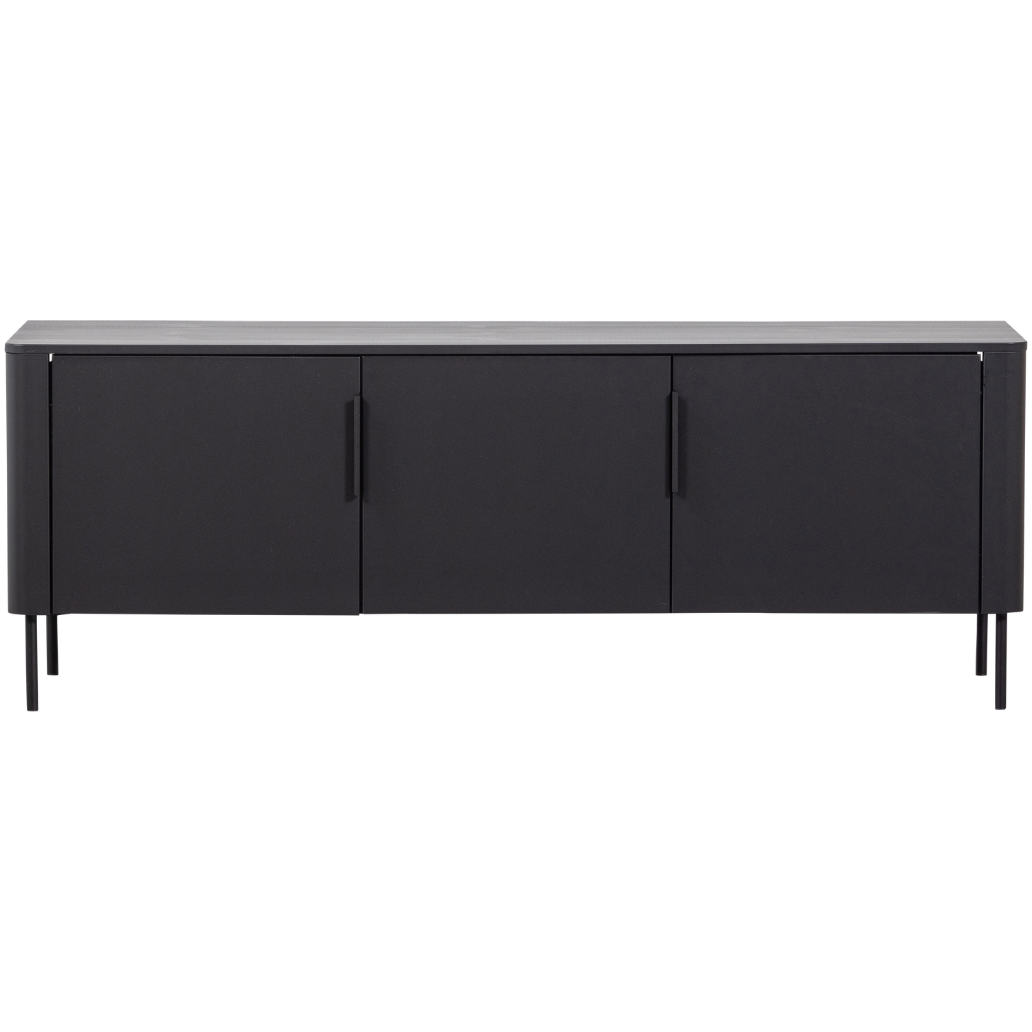 GUNNAR TV UNIT 154CM PINE MATTE BLACK [fsc]