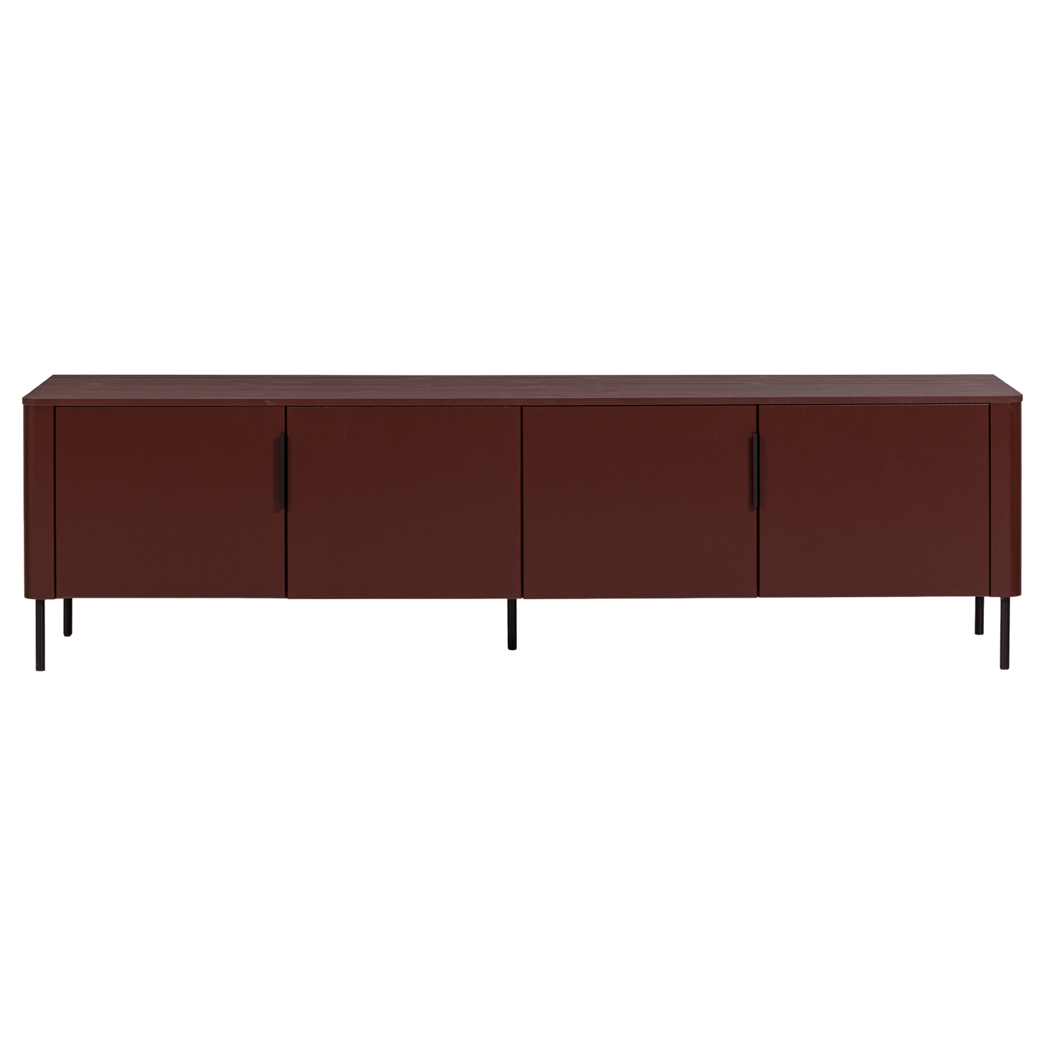 GUNNAR TV UNIT 200 CM BURGUNDY RED [fsc]
