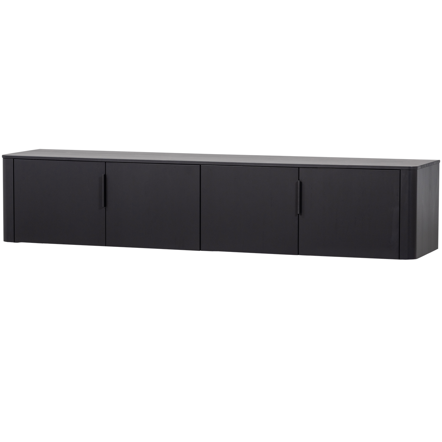 GUNNAR TV UNIT 200 CM MATT BLACK [fsc]