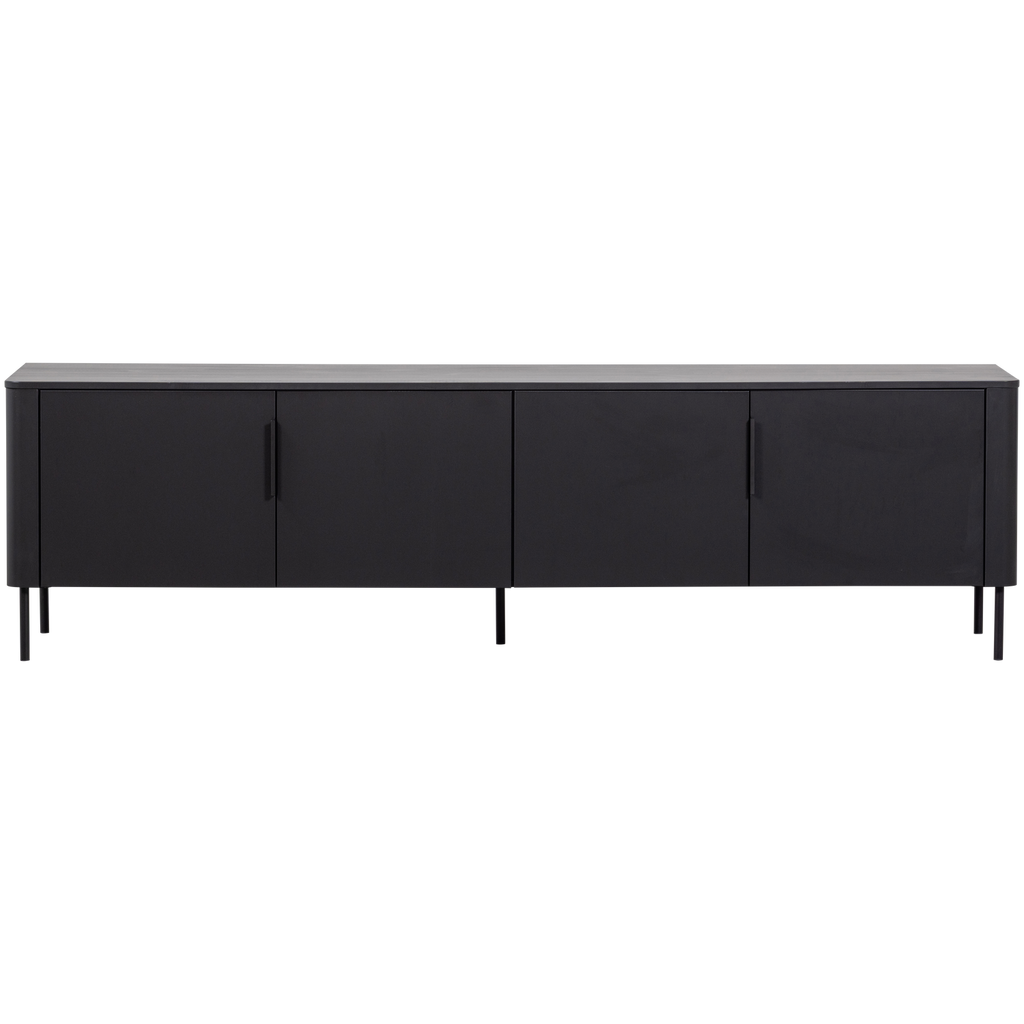 GUNNAR TV UNIT 200 CM MATT BLACK [fsc]
