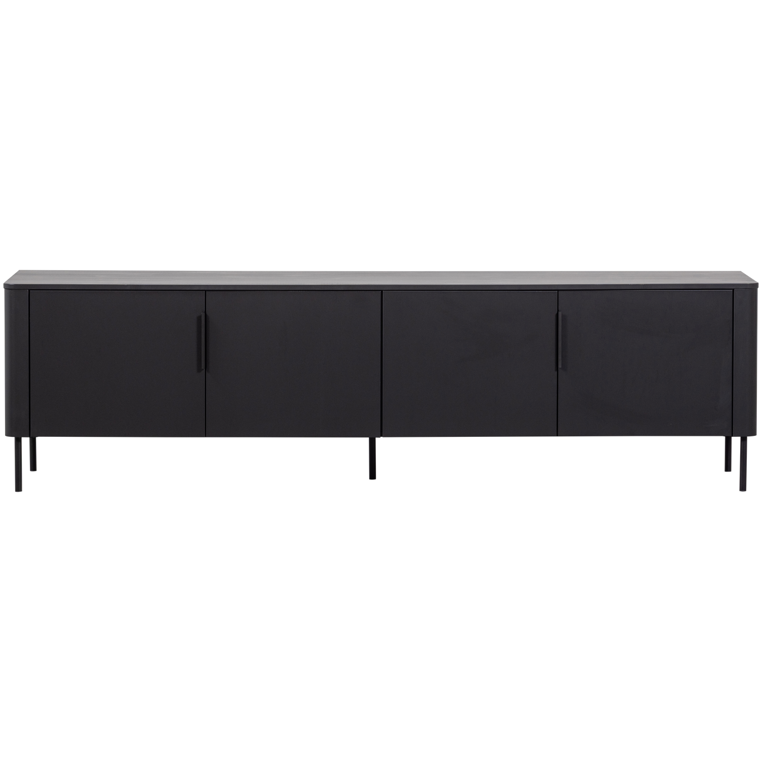GUNNAR TV UNIT 200 CM MATT BLACK [fsc]