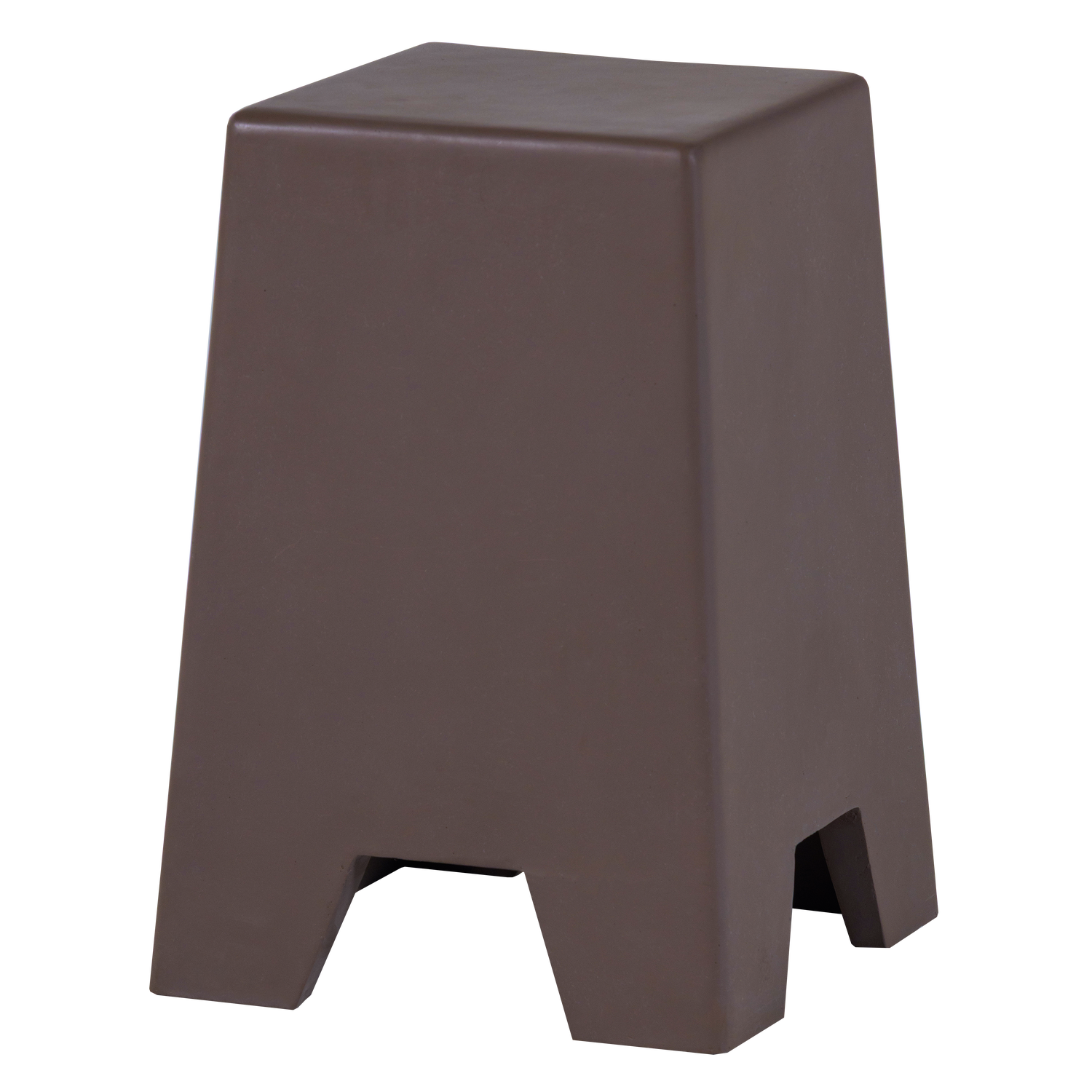 ZINA SIDETABLE HIGH CONCRETE LOOK BROWN