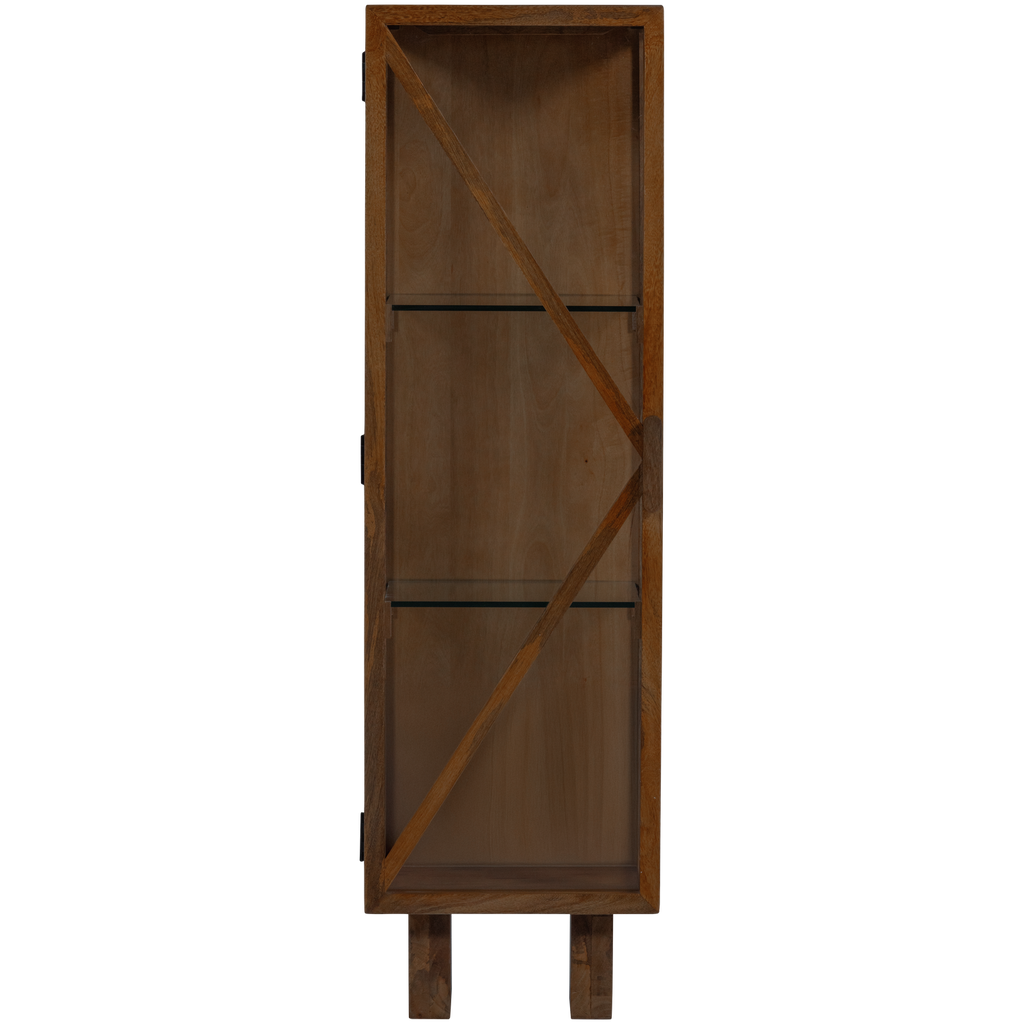 KELLA 1-DOOR CABINET MANGO WOOD BROWN