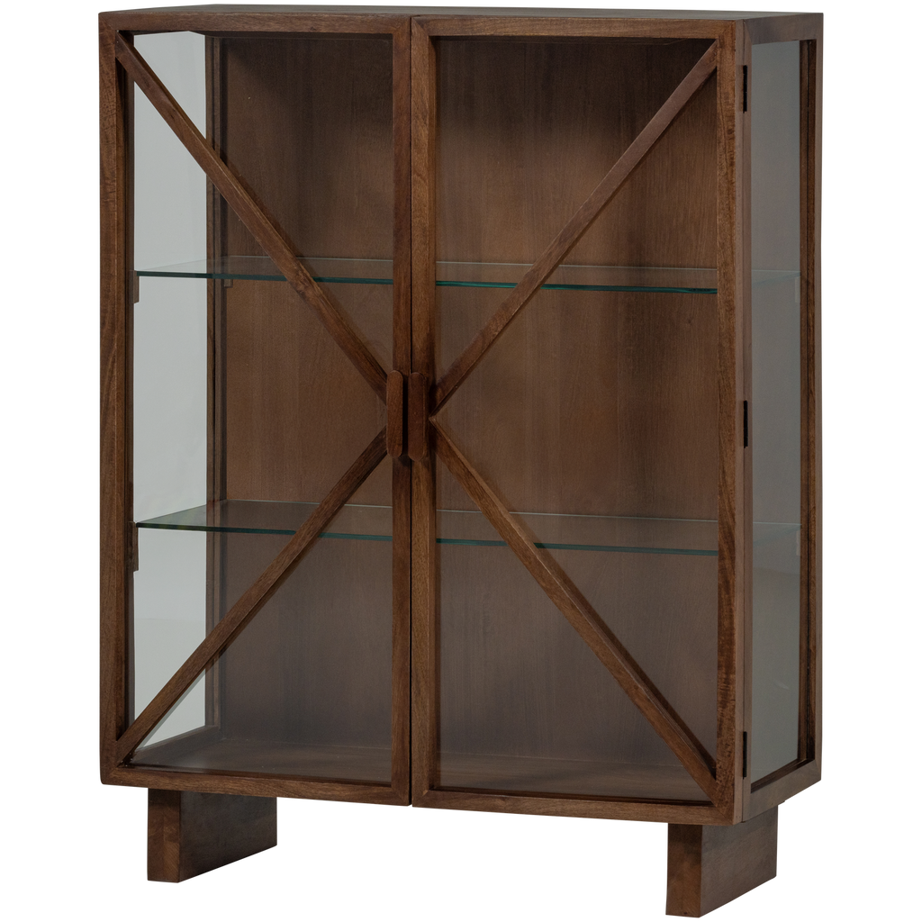 KELLA 2-DOORS CABINET MANGO WOOD BROWN