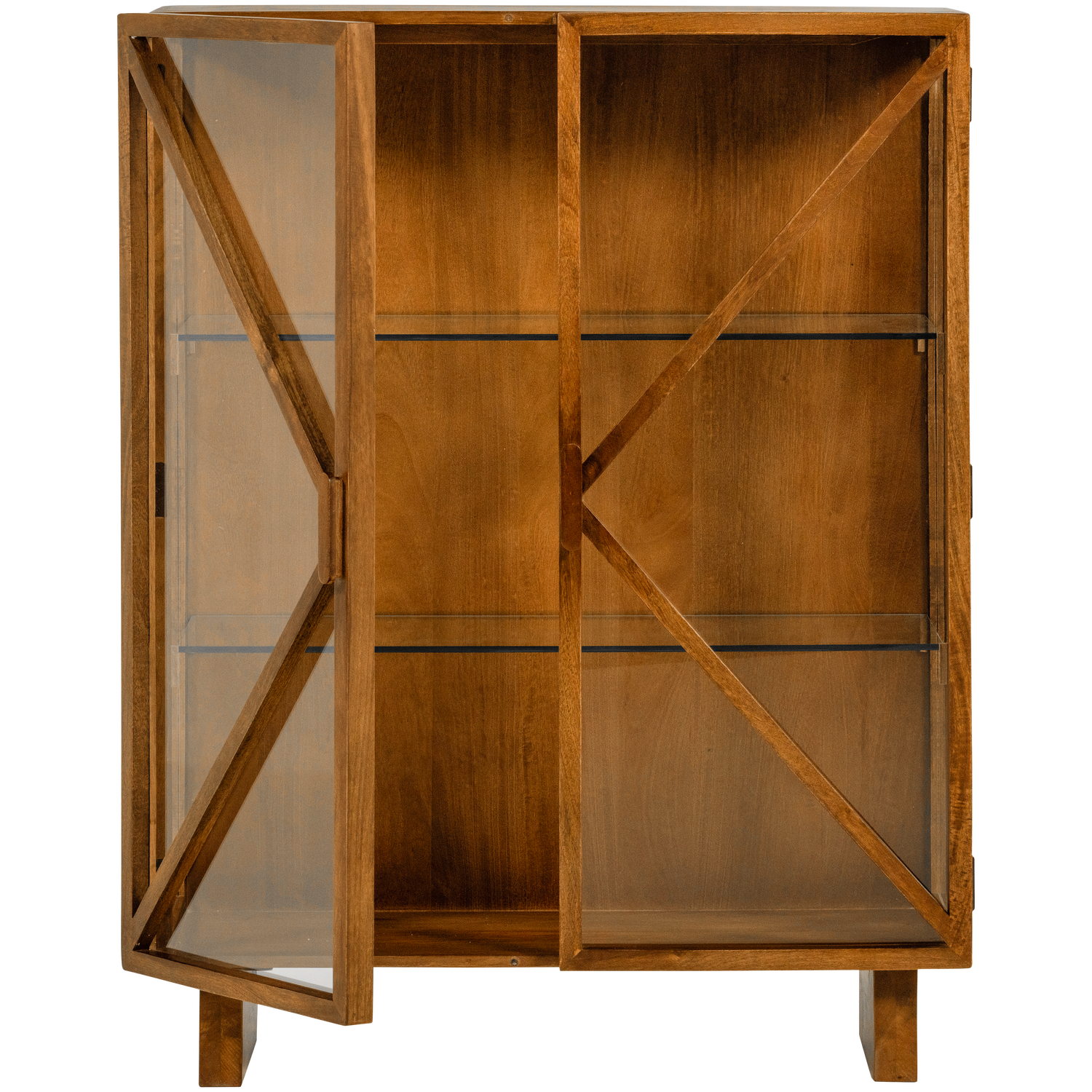 KELLA 2-DOORS CABINET MANGO WOOD NATURAL