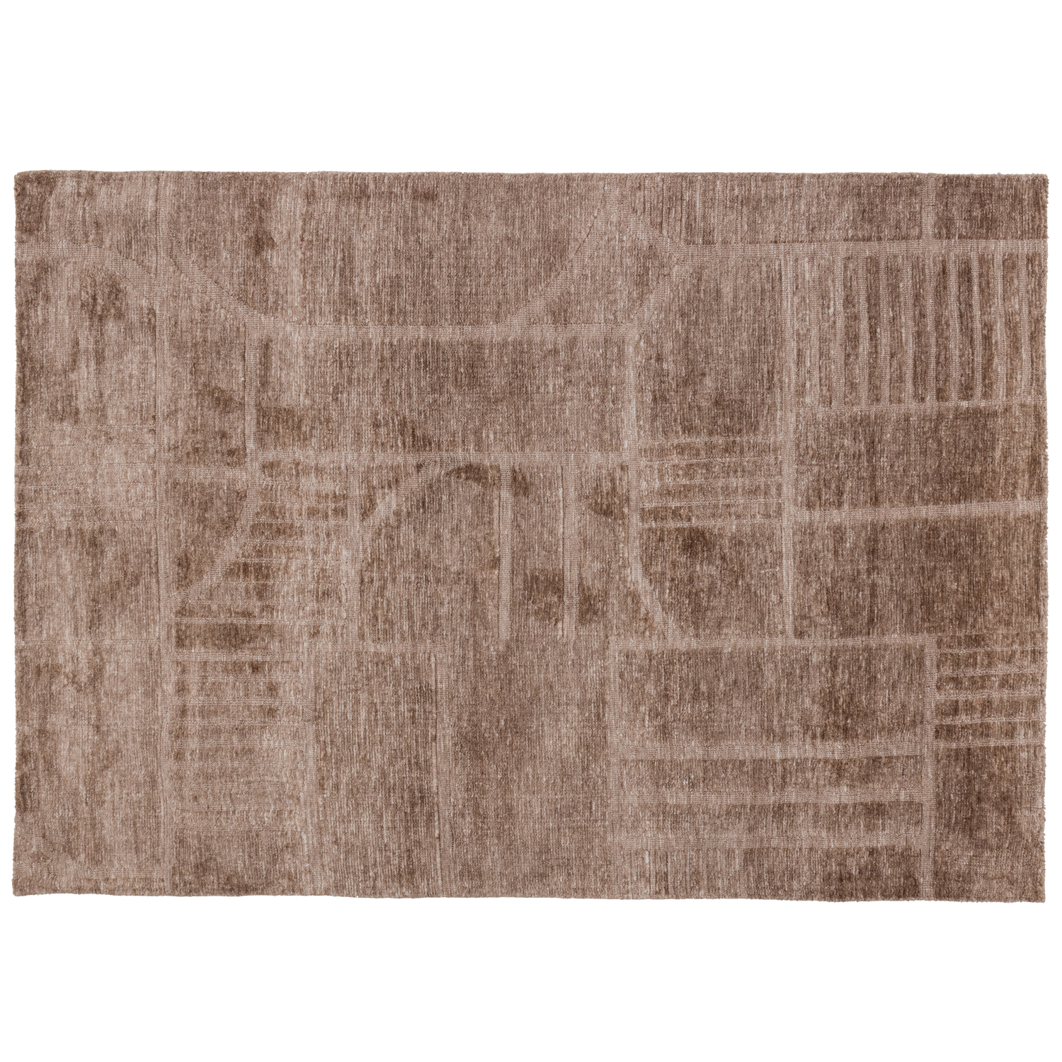 LOVI RUG POLYESTER/COTTON TAUPE 170x240CM