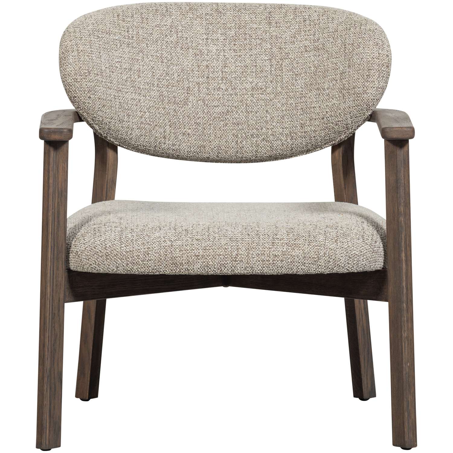UDAR ARMCHAIR NATURAL WITH WOODEN FRAME BROWN