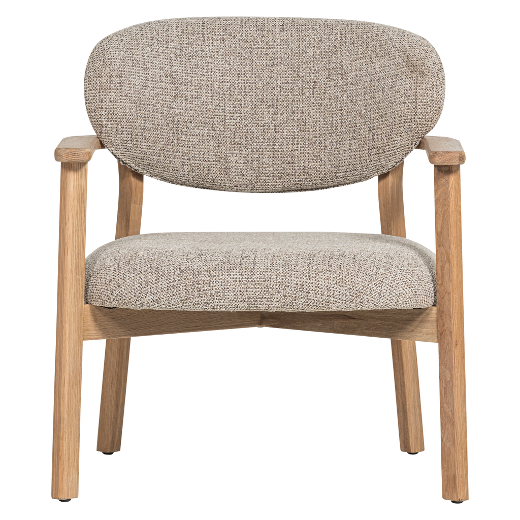 UDAR ARMCHAIR NATURAL WITH WOODEN FRAME NATURAL