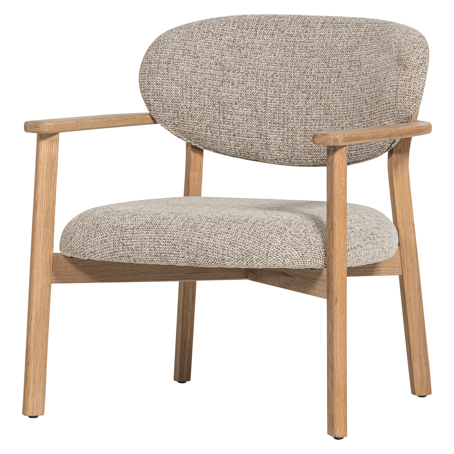 UDAR ARMCHAIR NATURAL WITH WOODEN FRAME NATURAL