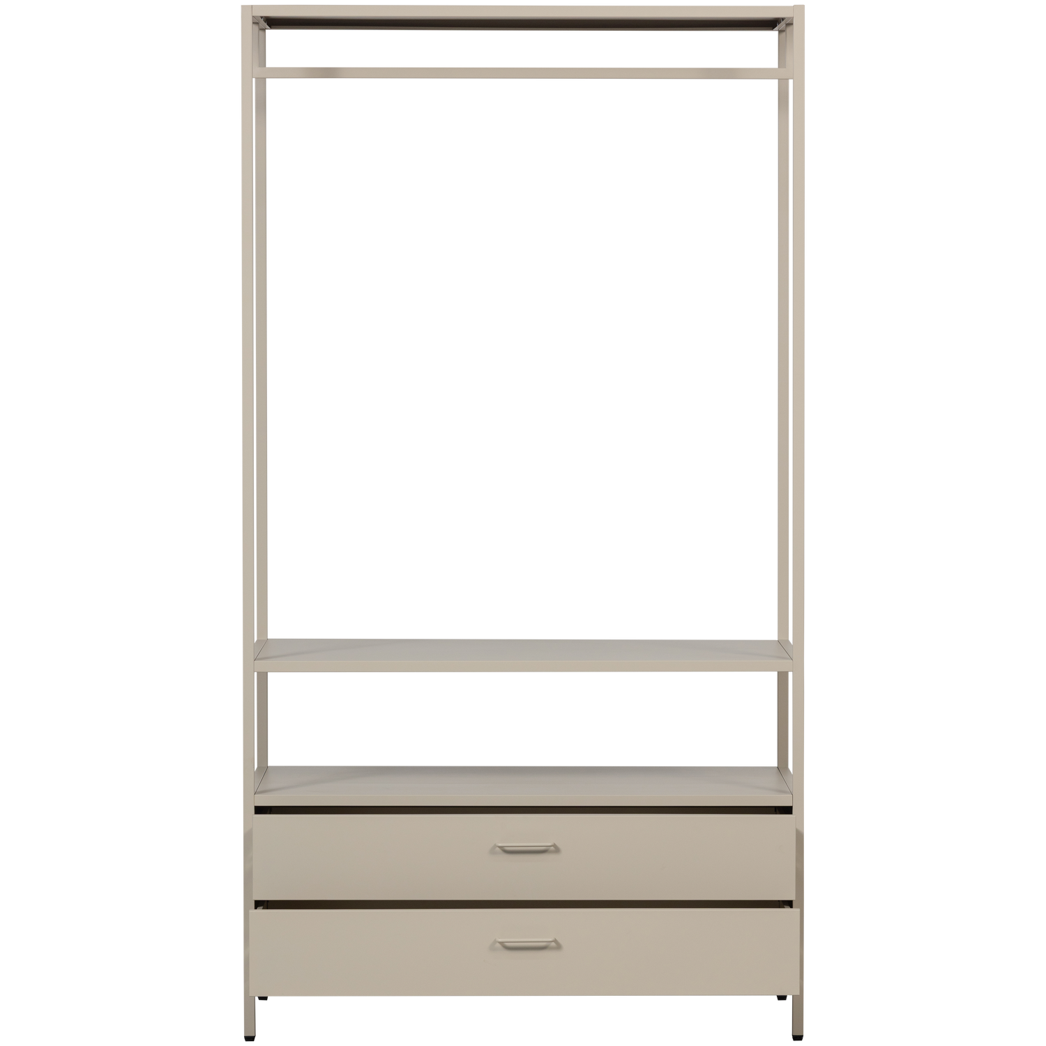 FERRIS OPEN WARDROBE 100 CM METAL SAND