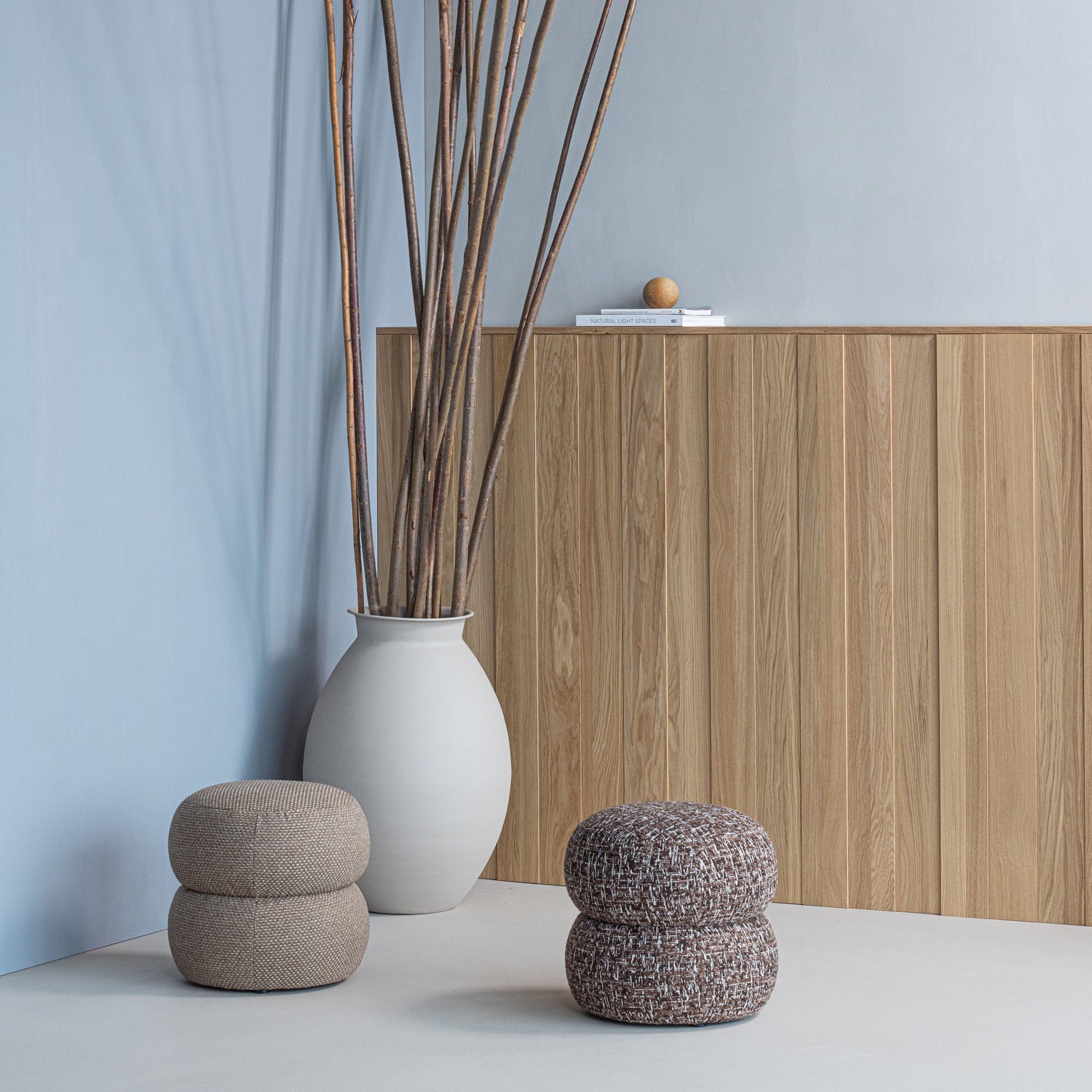 CARO VASE XXL METAL SAND