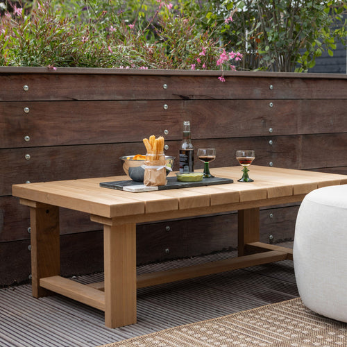 BANCO GARDEN COFFEE TABLE AYOUS WOOD [fsc]