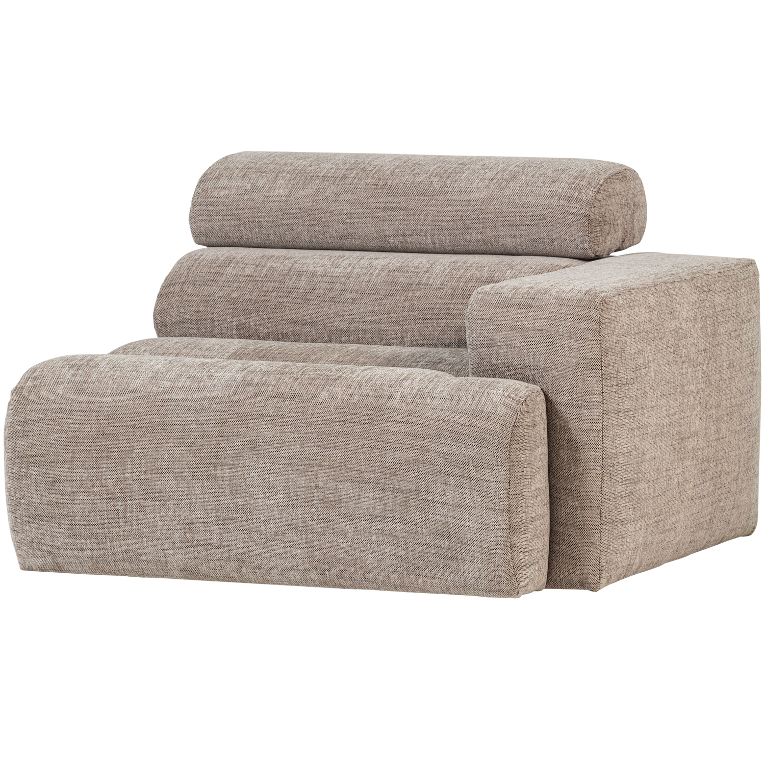 NOVI 1-SEATER ELEMENT ARM RIGHT NATURAL MELANGE