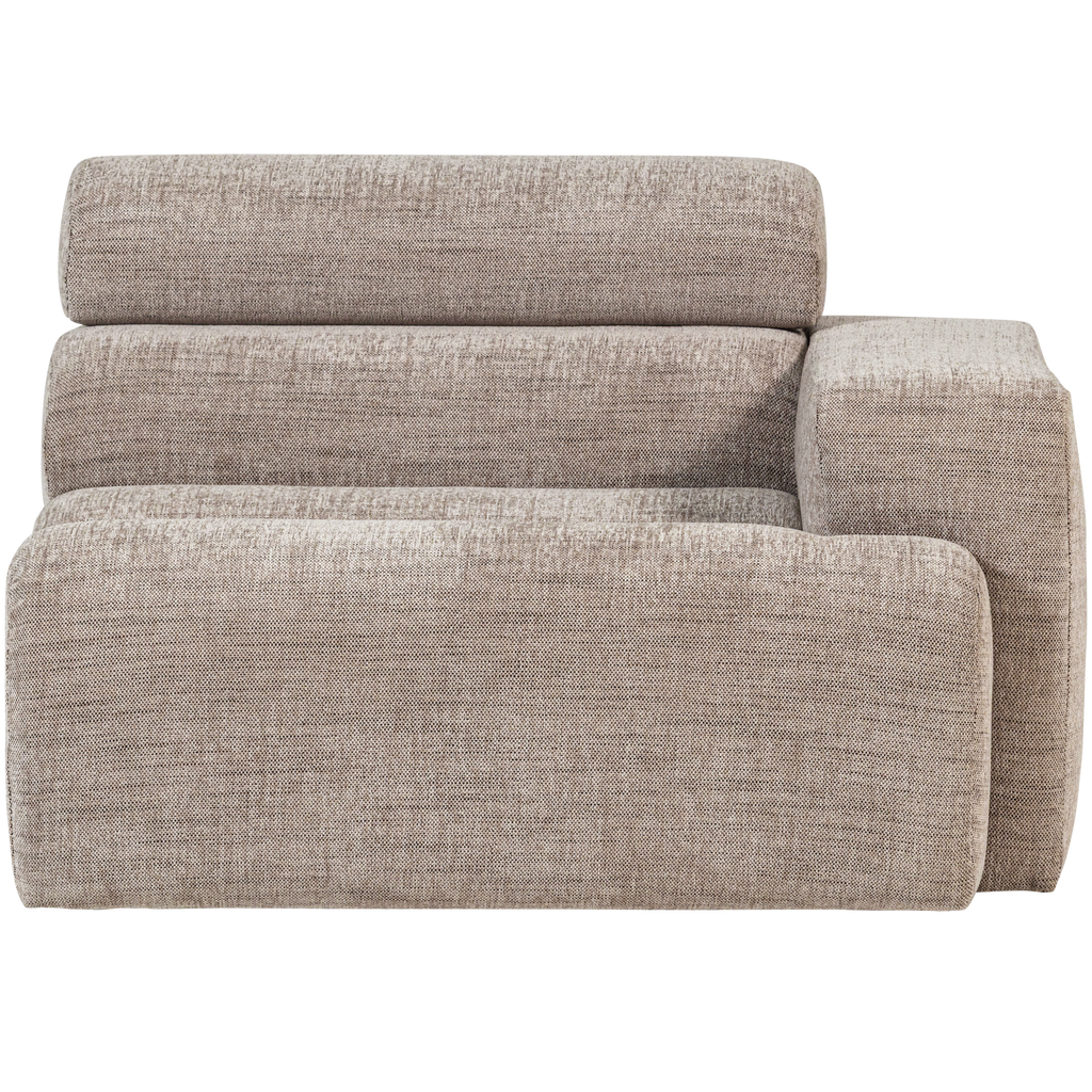 NOVI 1-SEATER ELEMENT ARM RIGHT NATURAL MELANGE