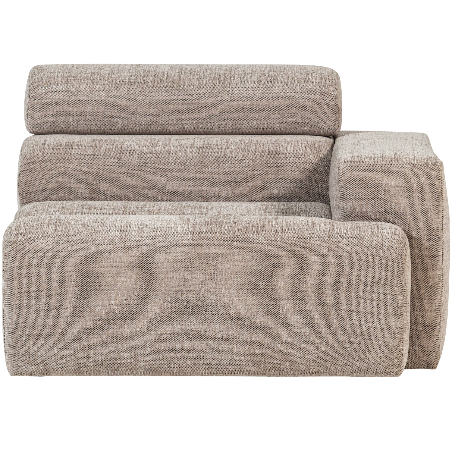 NOVI 1-SEATER ELEMENT ARM RIGHT NATURAL MELANGE