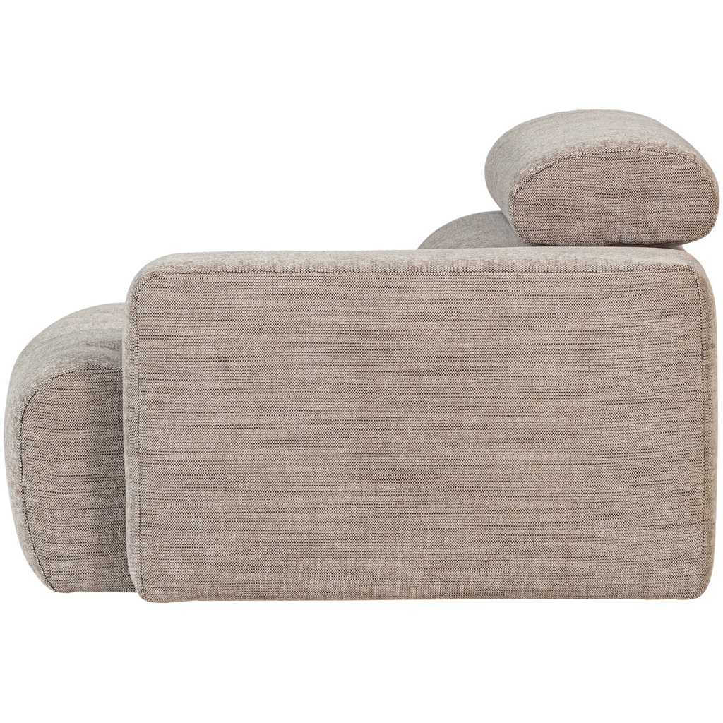 NOVI 1-SEATER ELEMENT ARM RIGHT NATURAL MELANGE