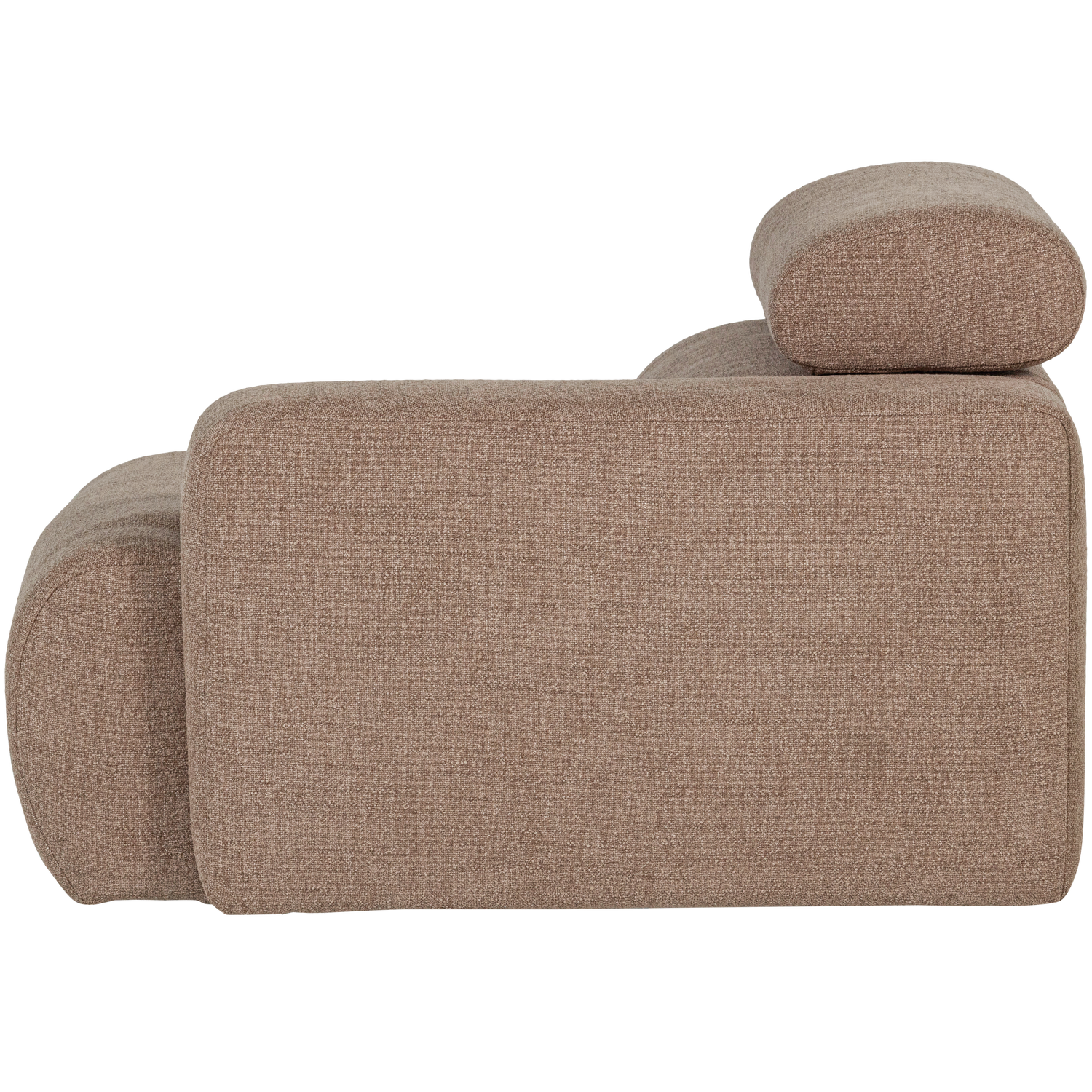 NOVI 1-SEATER ELEMENT ARM RIGHT BOUCLE TAUPE