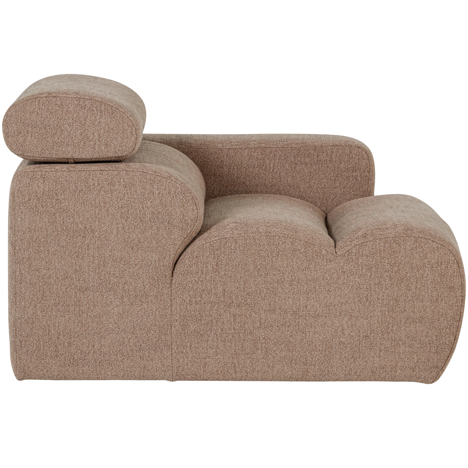 NOVI 1-SEATER ELEMENT ARM RIGHT BOUCLE TAUPE